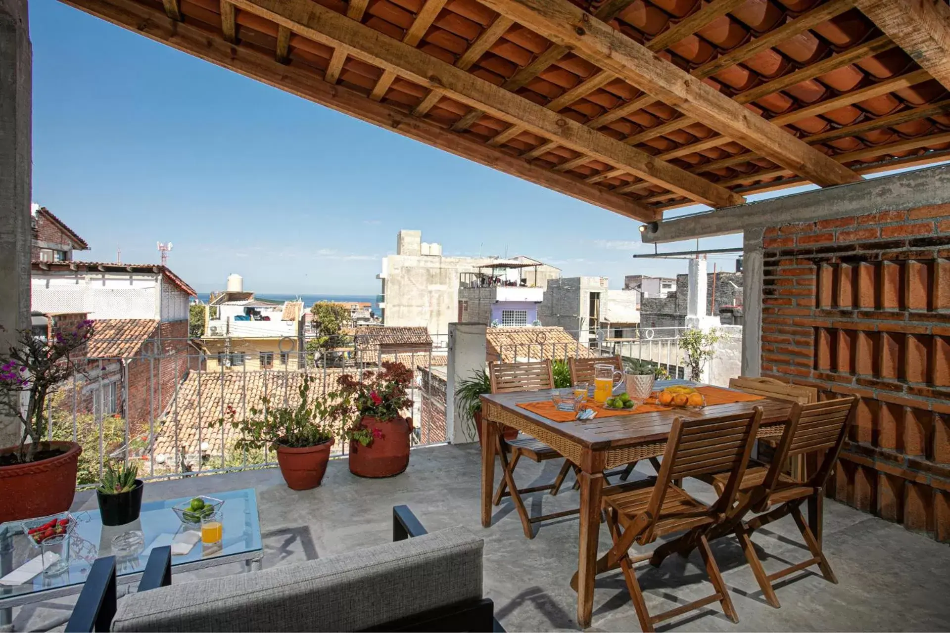 Balcony/Terrace in Casitas Miramar Puerto Vallarta Malecón