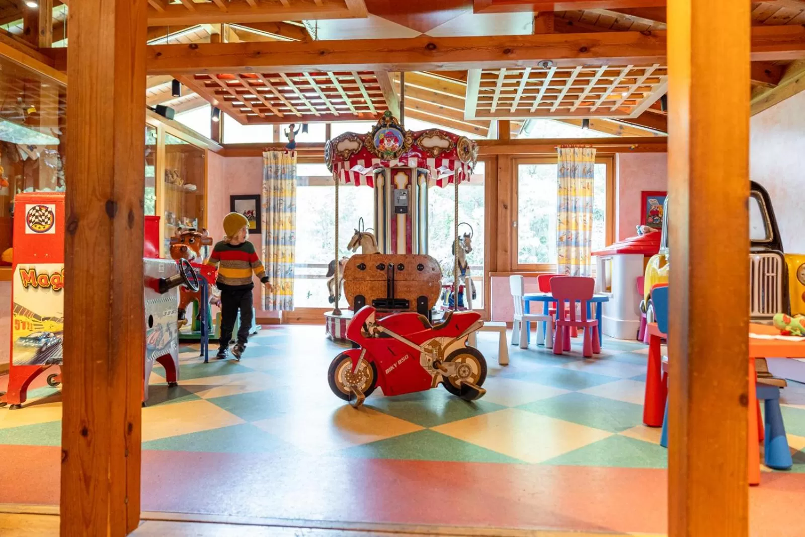 Children play ground in Hotel Restaurant Südrast Dreiländereck