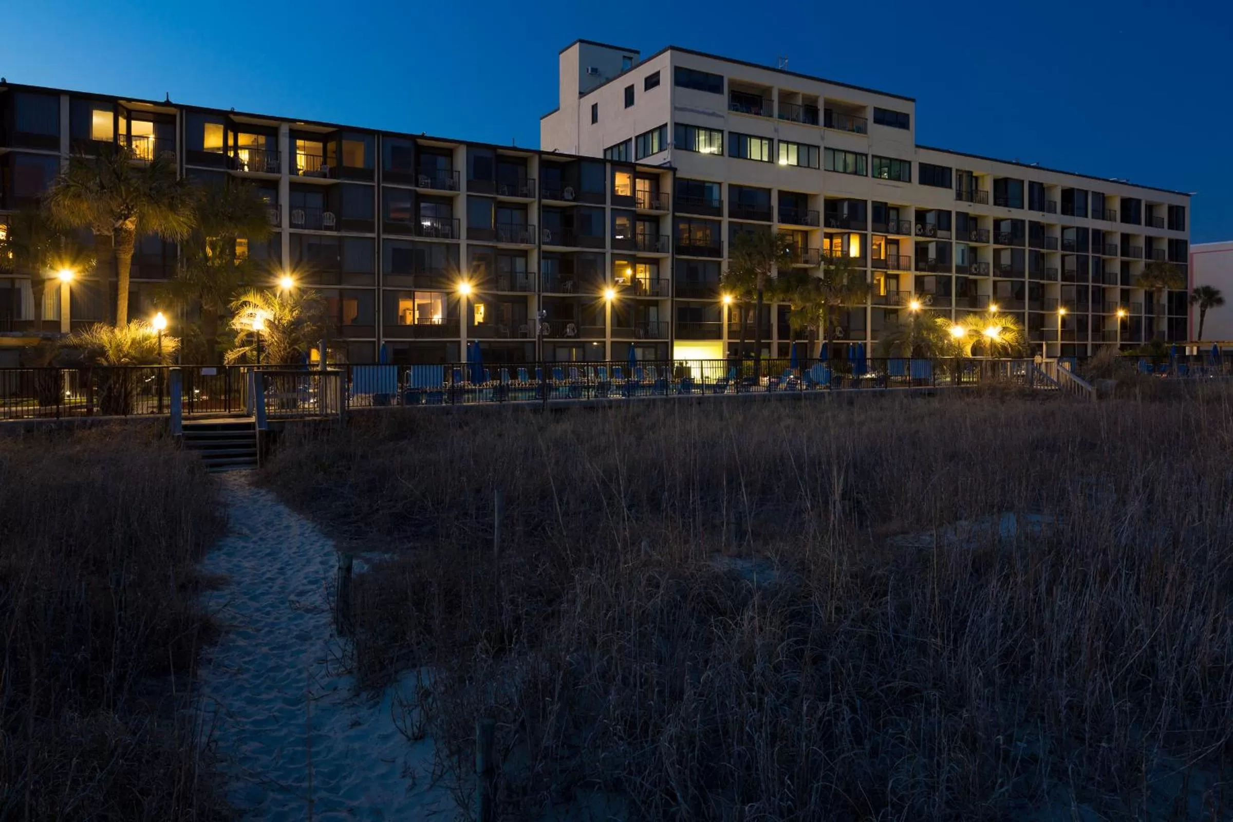 Facade/entrance in Ocean Club Resort Myrtle Beach a Ramada by Wyndham
