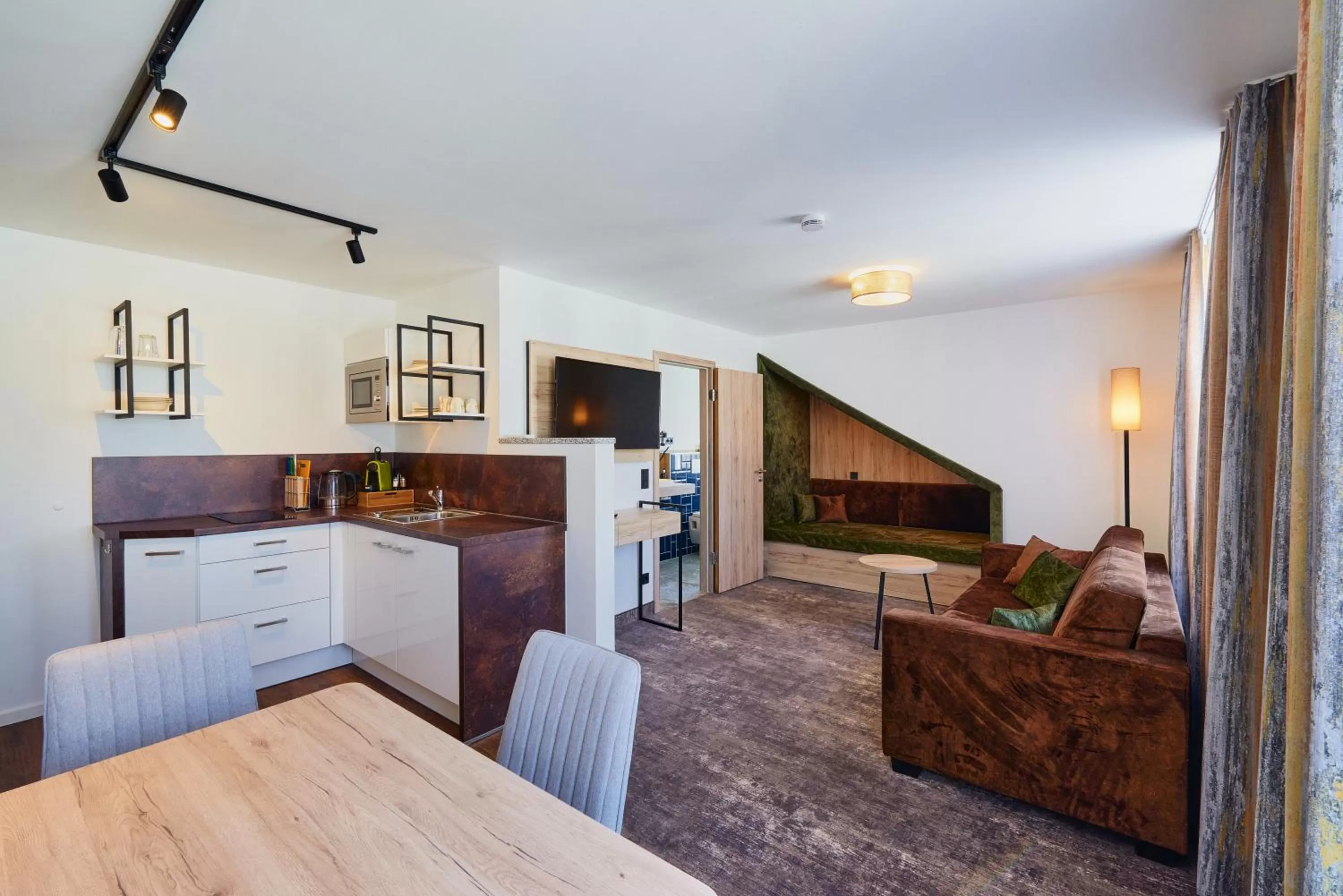 Kitchen or kitchenette in Hotel SCHNEIDER