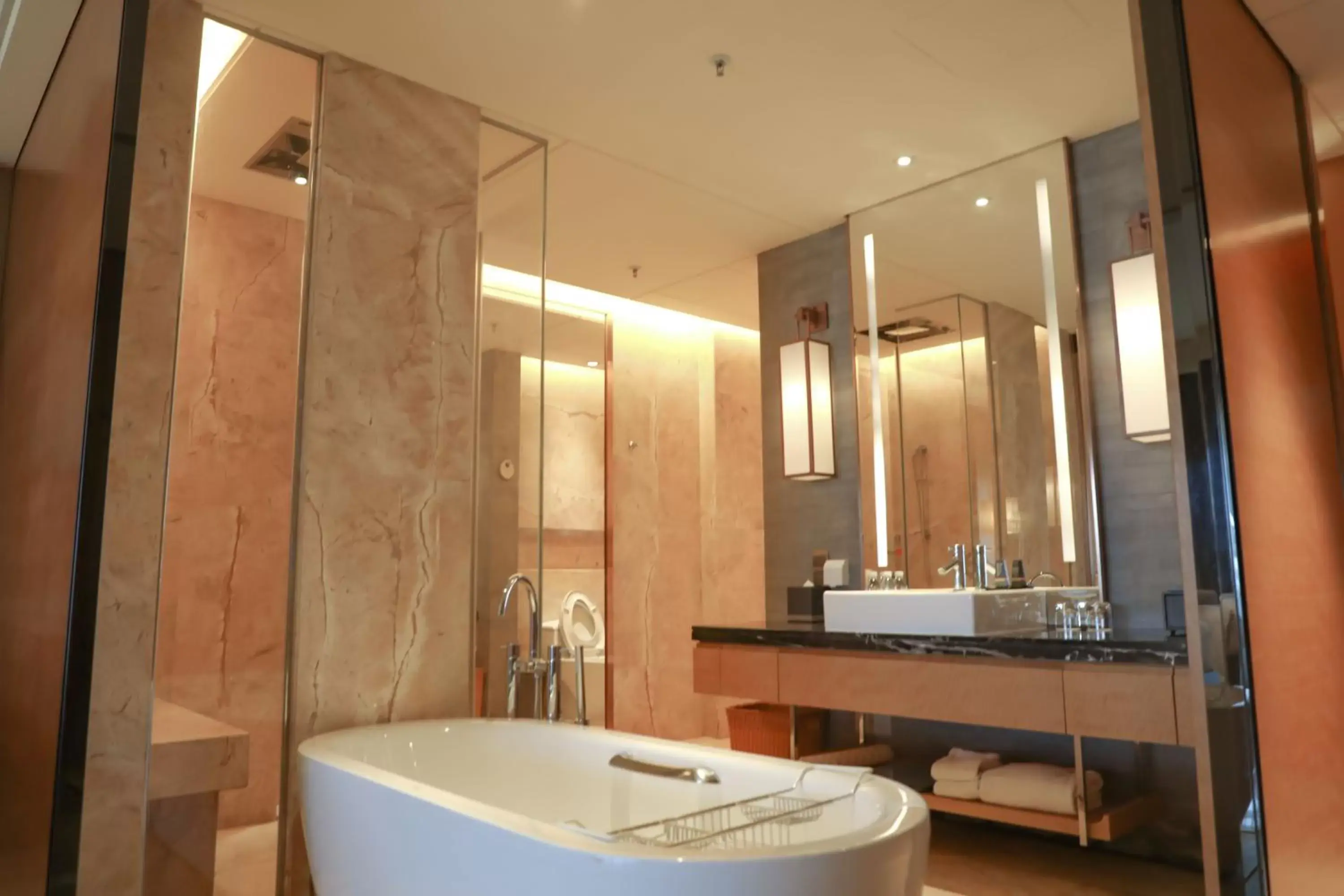 Shower, Bathroom in Haikou Marriott Hotel