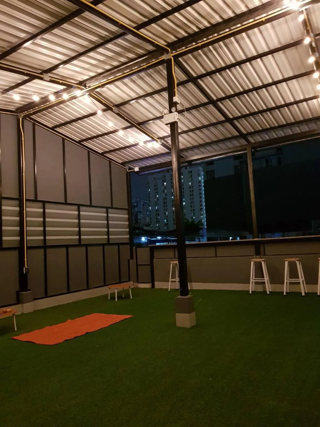 Patio in The Cocoon Hostel