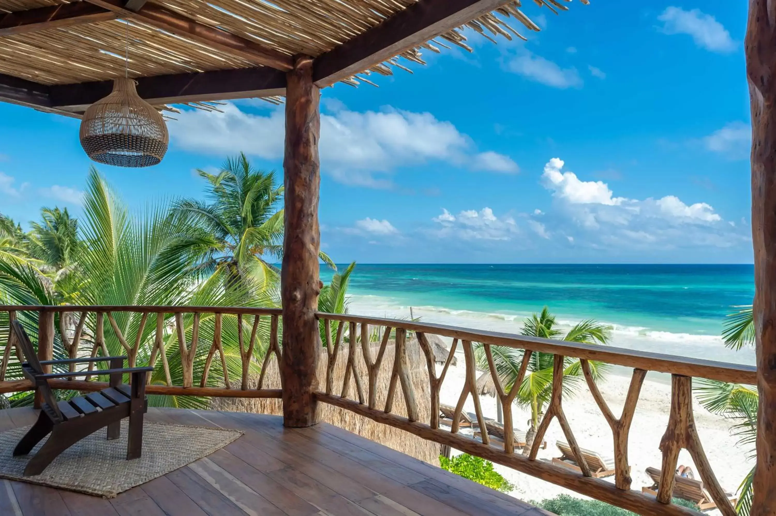 Balcony/Terrace, Sea View in Casa Ganesh Tulum