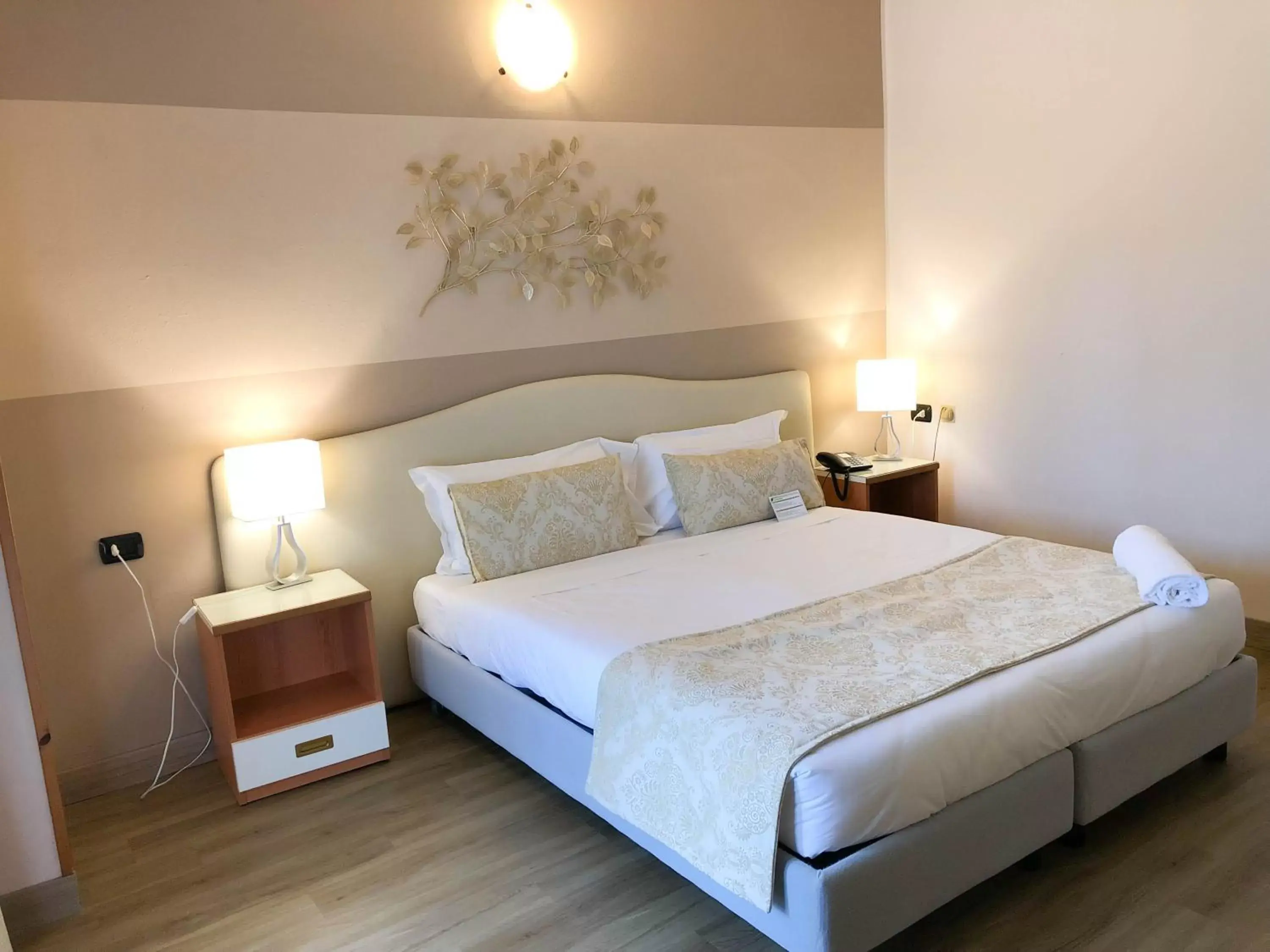 Bed in La Bergamina Hotel & Restaurant