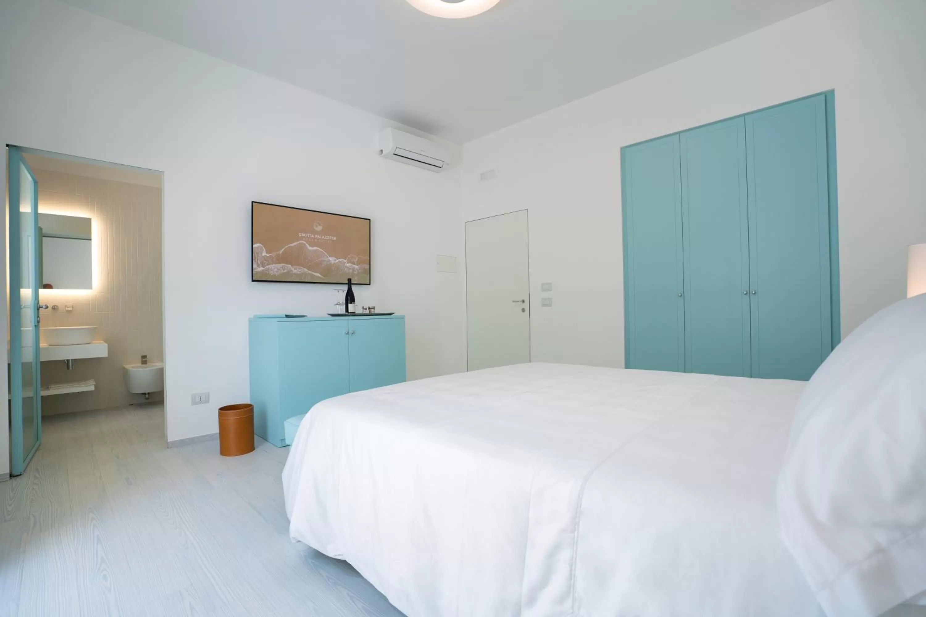 Photo of the whole room, Bed in Grotta Palazzese Beach Hotel