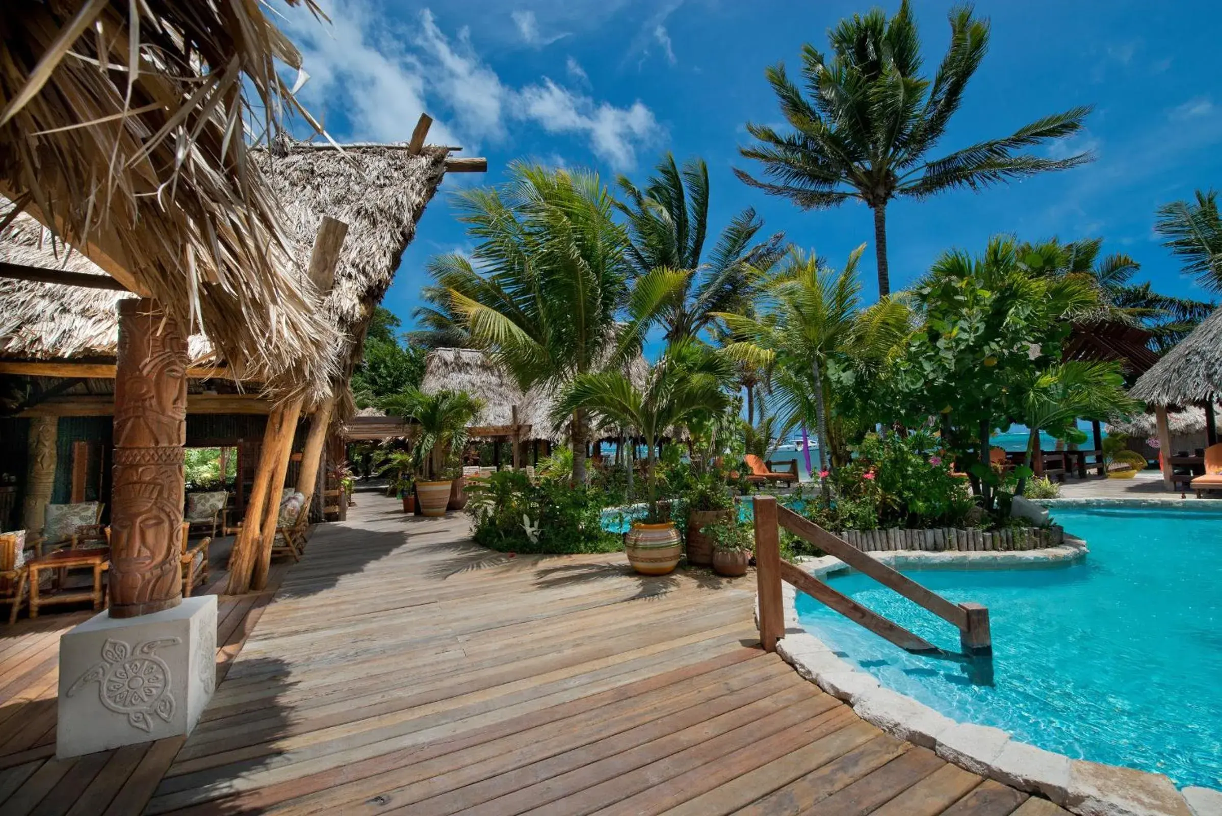 Patio, Swimming Pool in Ramon's Village Resort