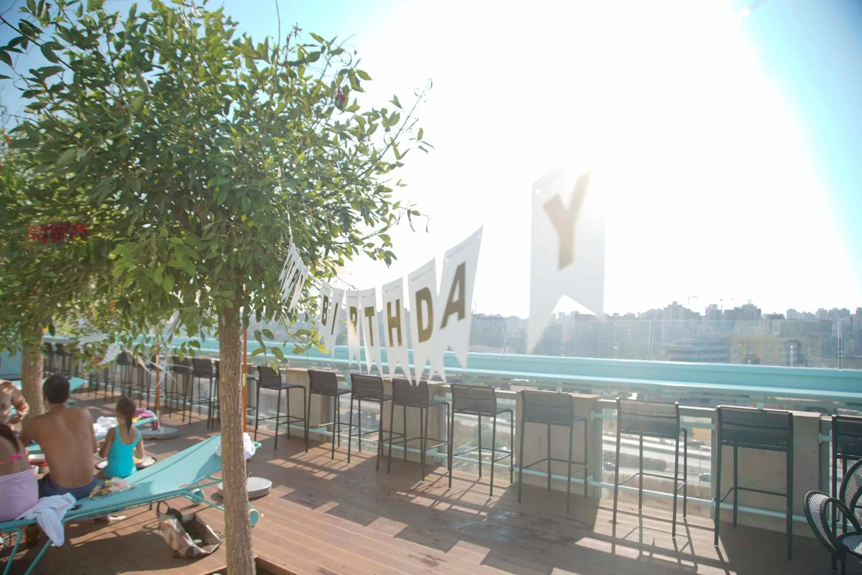 Patio in Bossa Nova Beirut Hotel