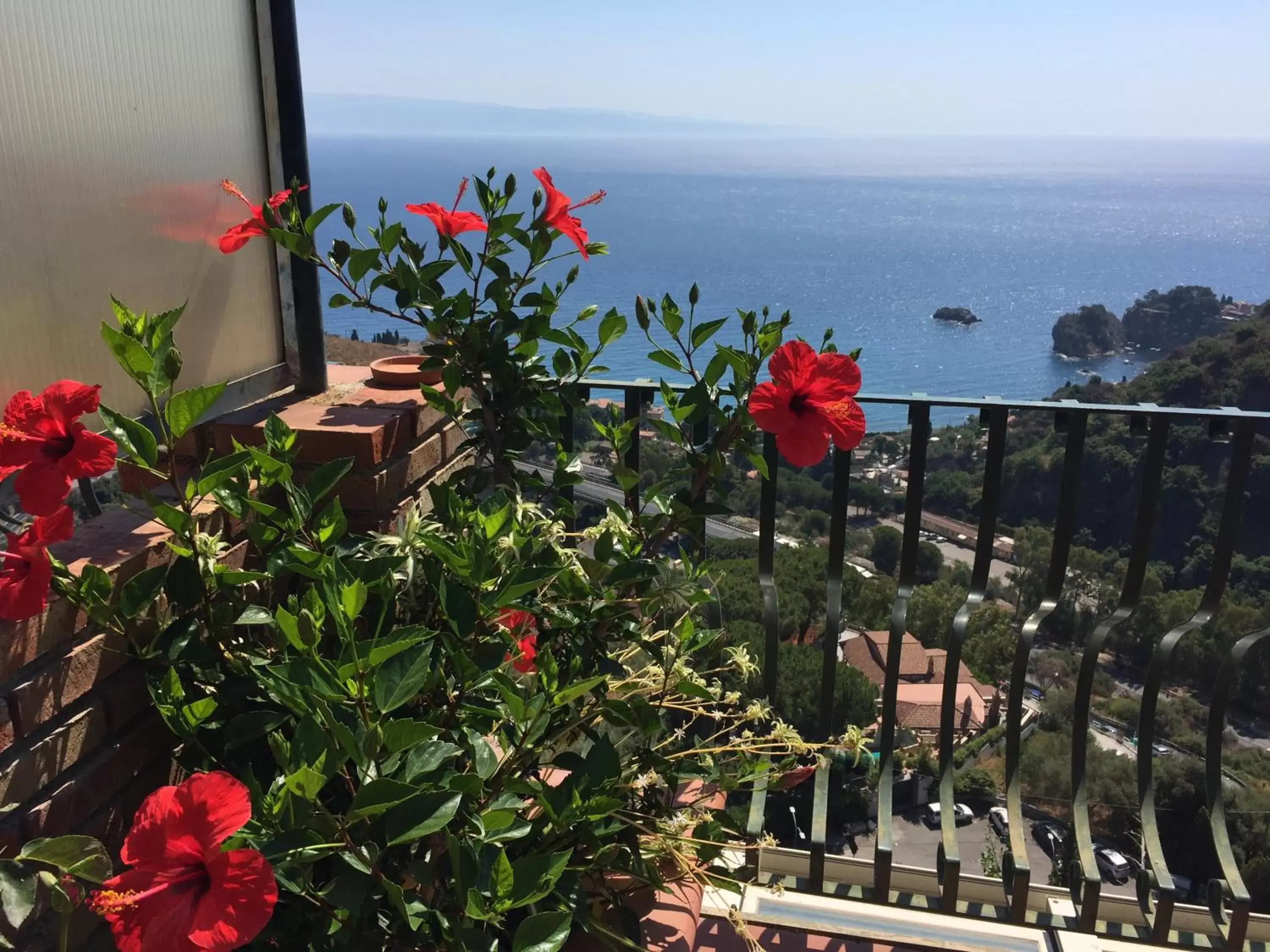 Balcony/Terrace, Sea View in B&B La Terrazza Sul Mare Taormina