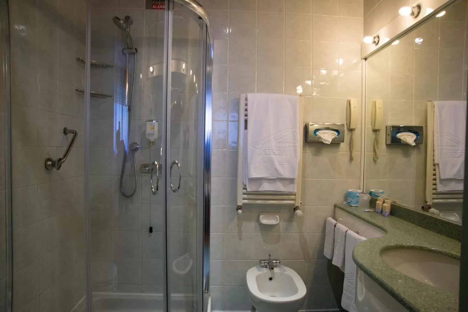 Shower, Bathroom in Best Western Air Hotel Linate