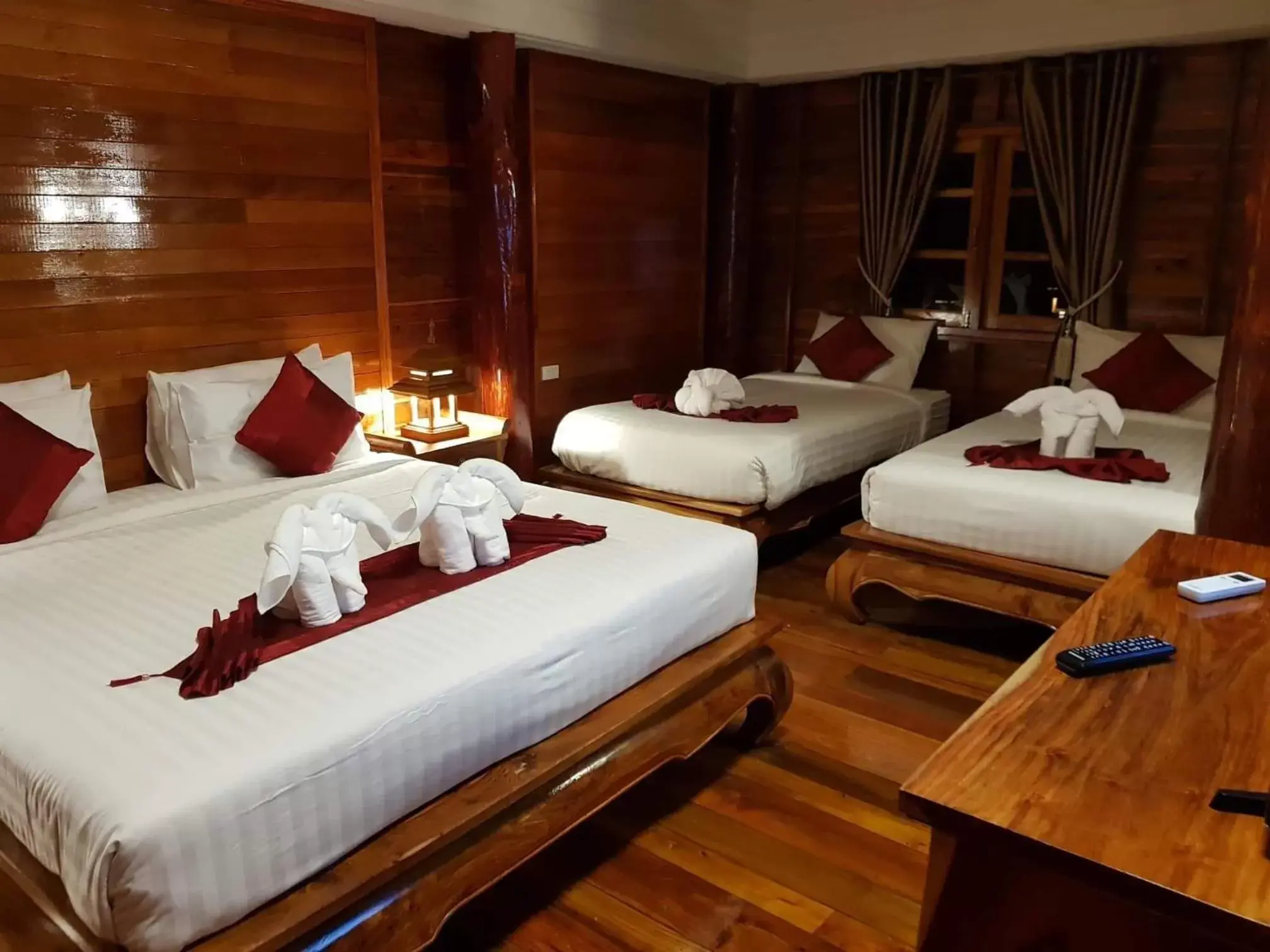 Bed in Chaipura Resort