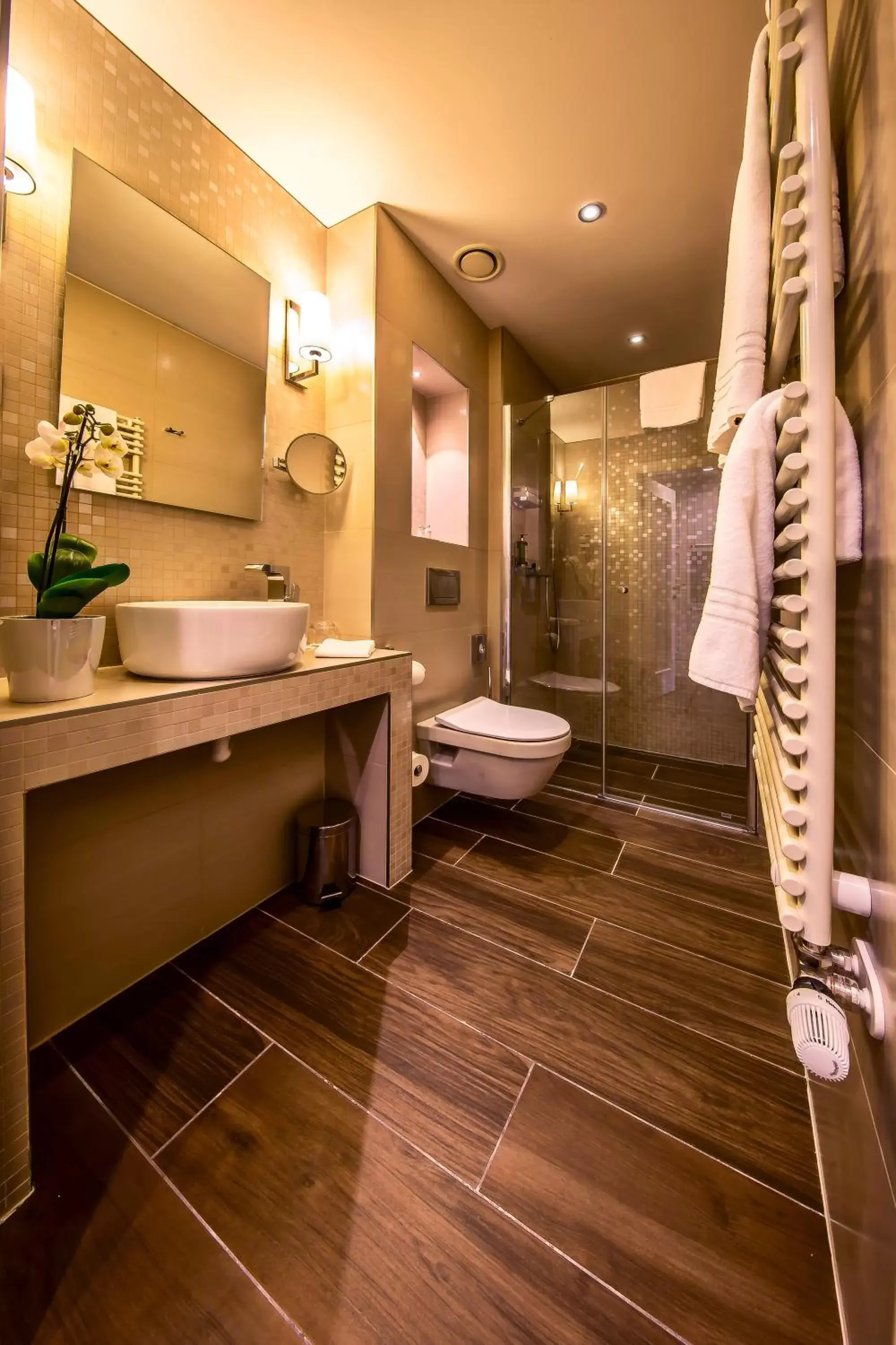 Shower, Bathroom in Prestige Hotel Budapest