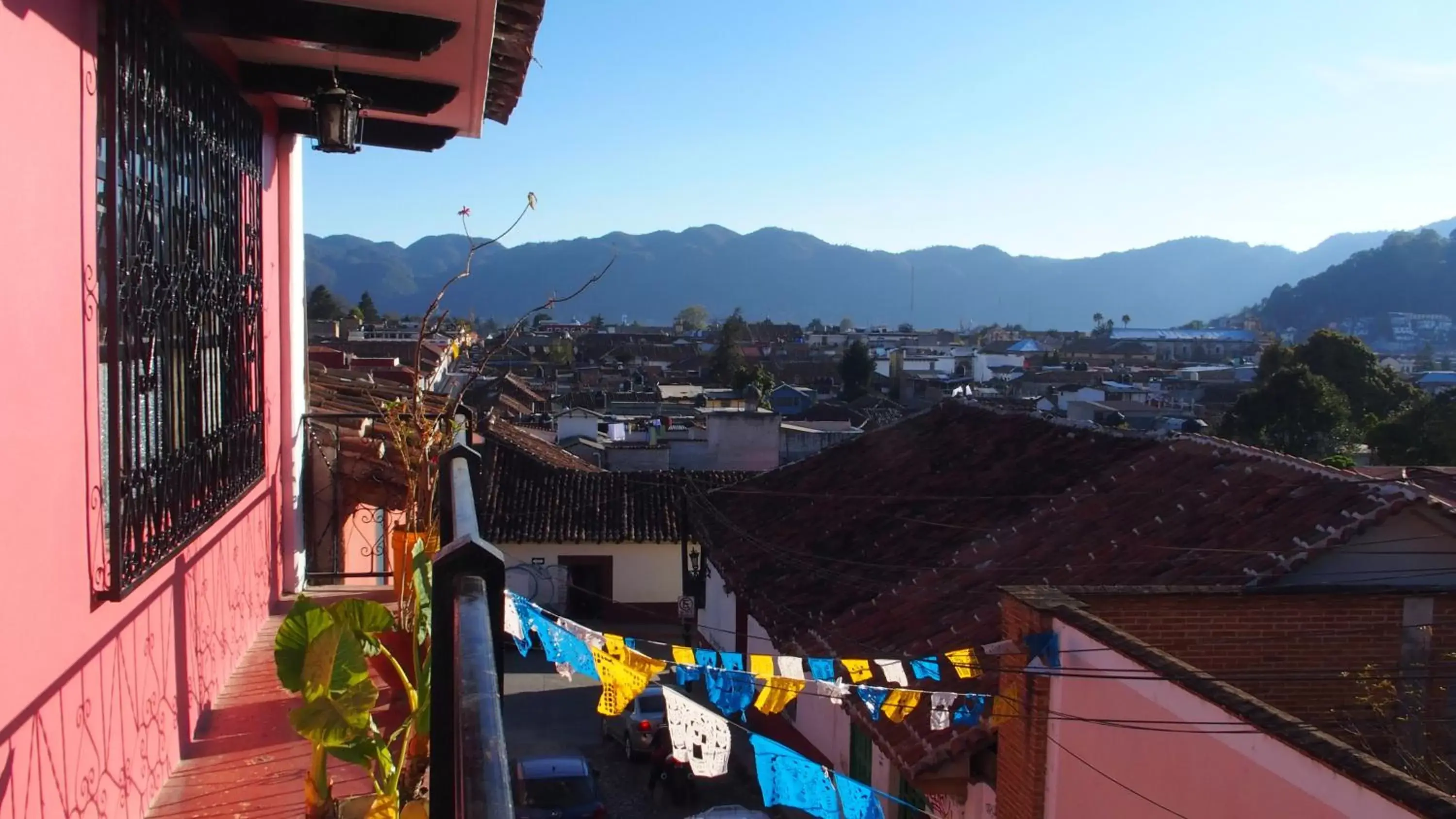 Balcony/Terrace in kukulkan hostal