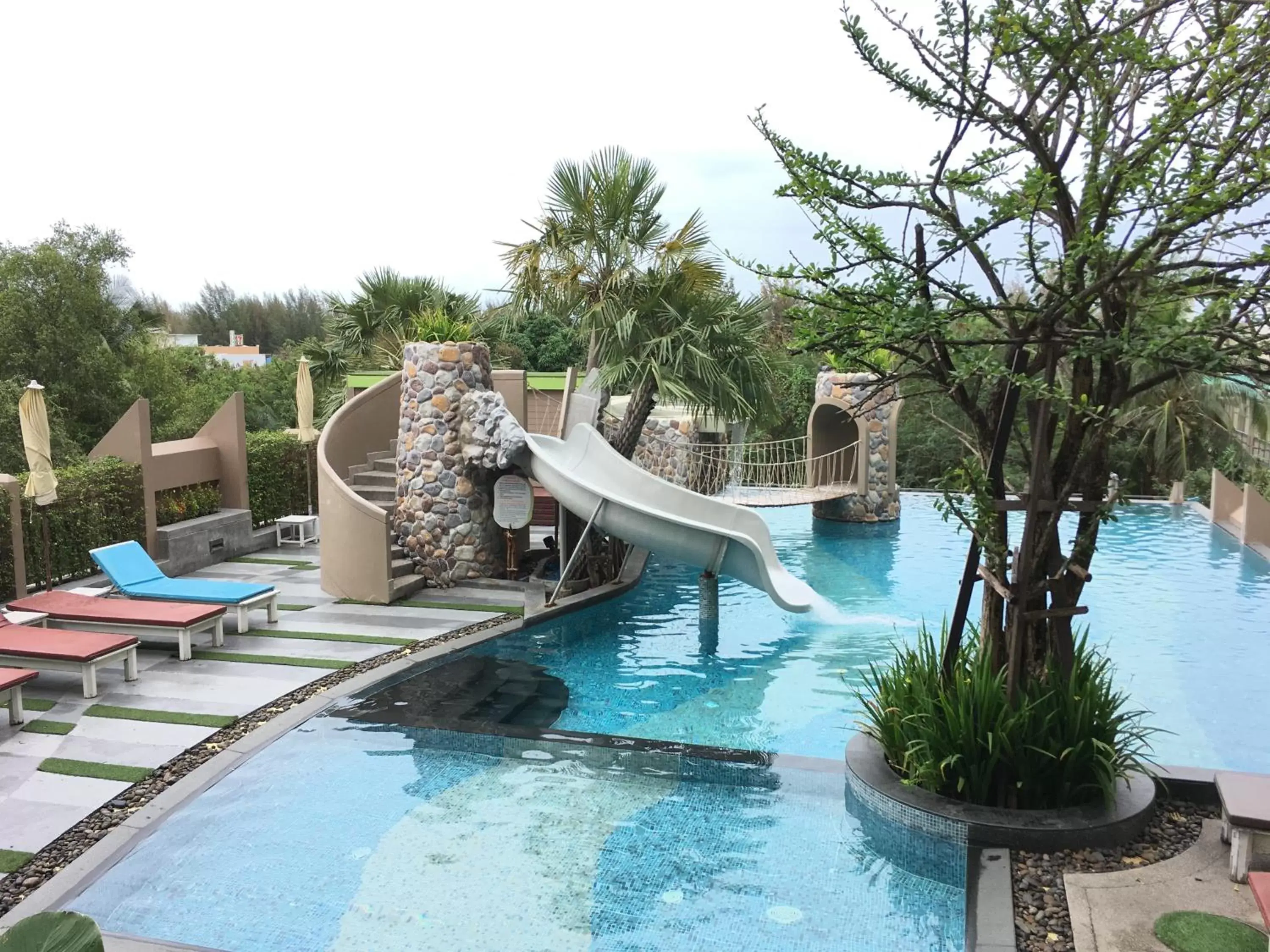 Aqua park, Swimming Pool in Long Beach Cha-Am Hotel