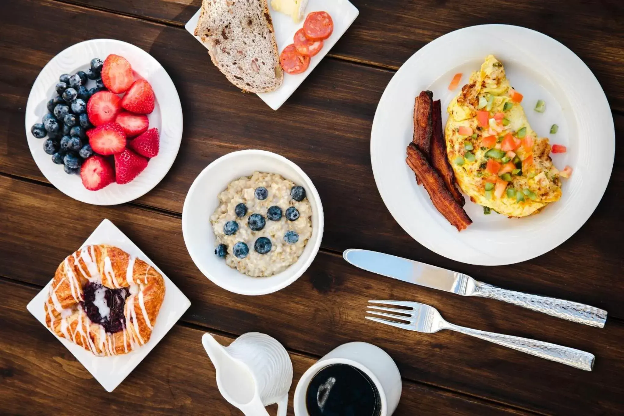 Buffet breakfast in Omni Dallas Hotel