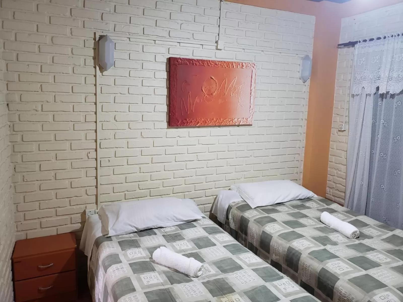 Bed in Pousada da Chacara