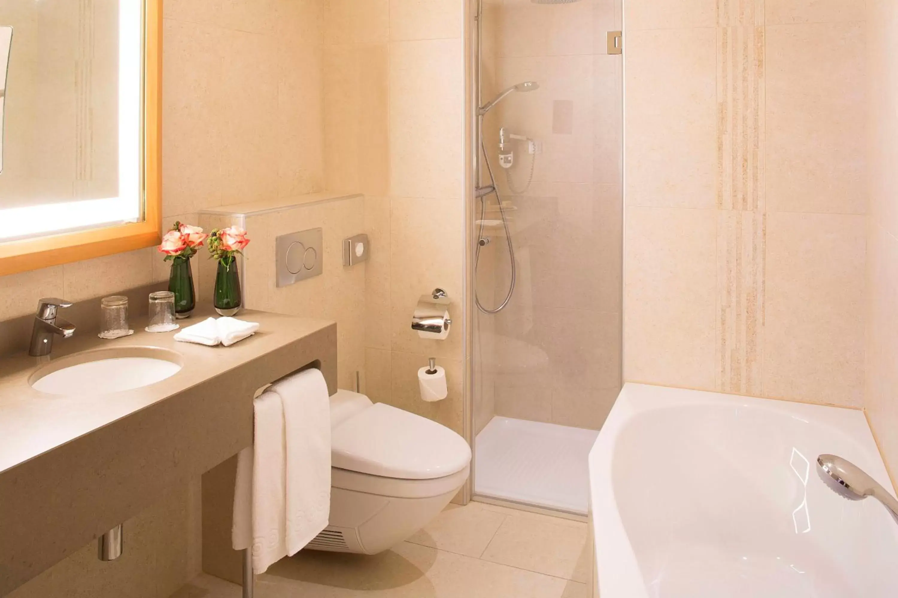 Shower, Bathroom in Hôtel Le Relais des Halles
