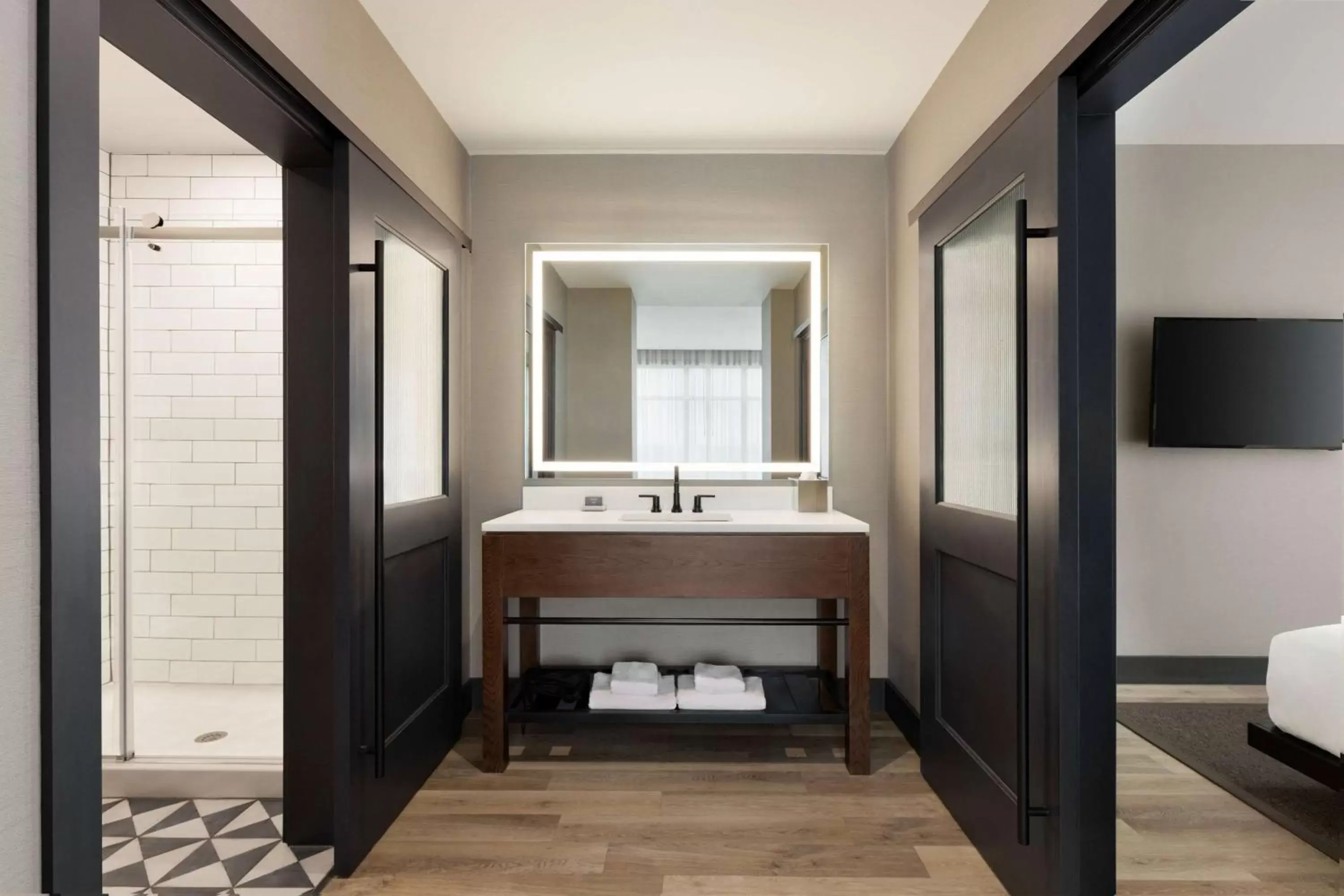 Bed, Bathroom in Origin Red Rocks, a Wyndham Hotel