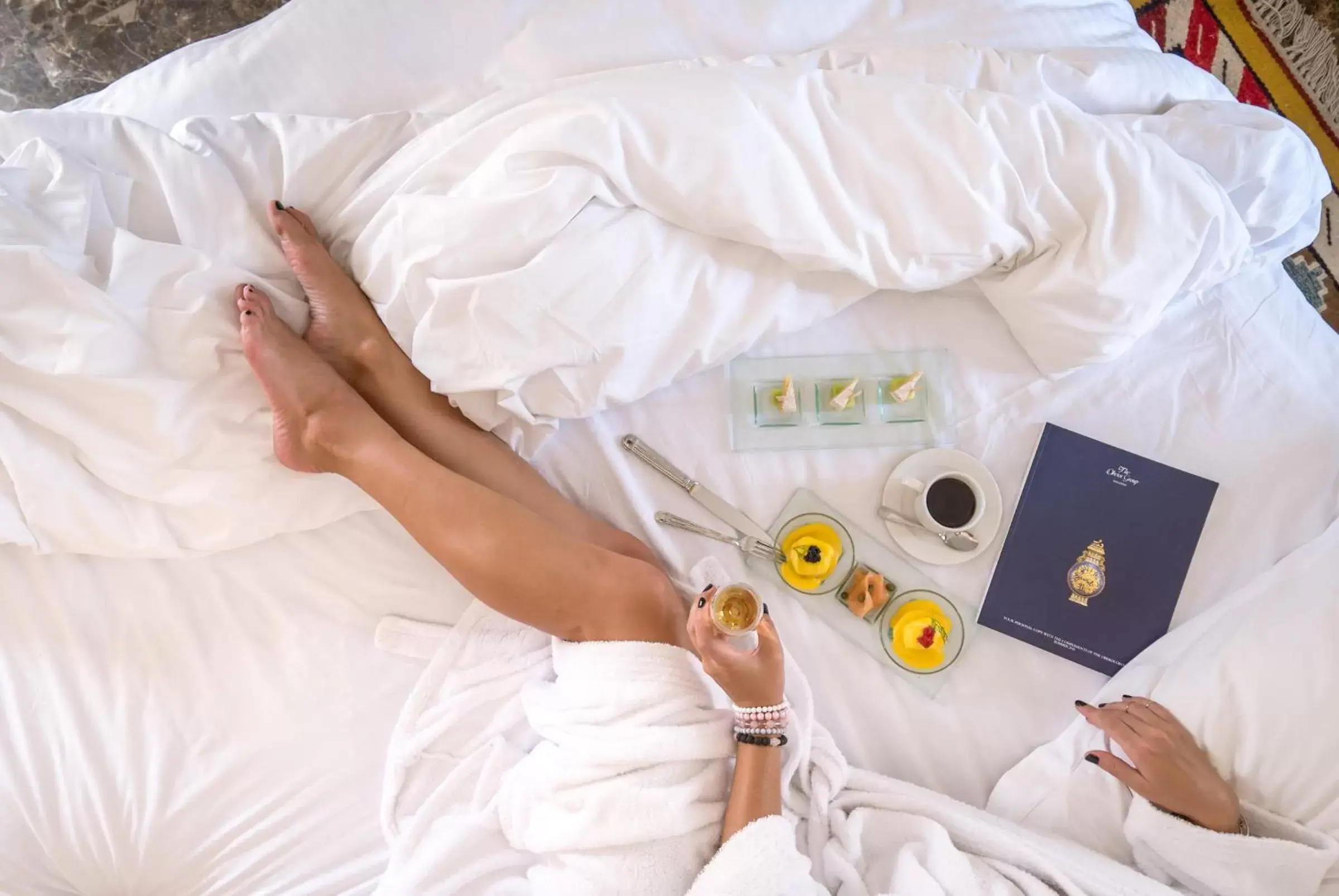 Breakfast, Bed in The Oberoi Beach Resort, Sahl Hasheesh Breakfast, Bed in The Oberoi Beach Resort, Sahl Hasheesh