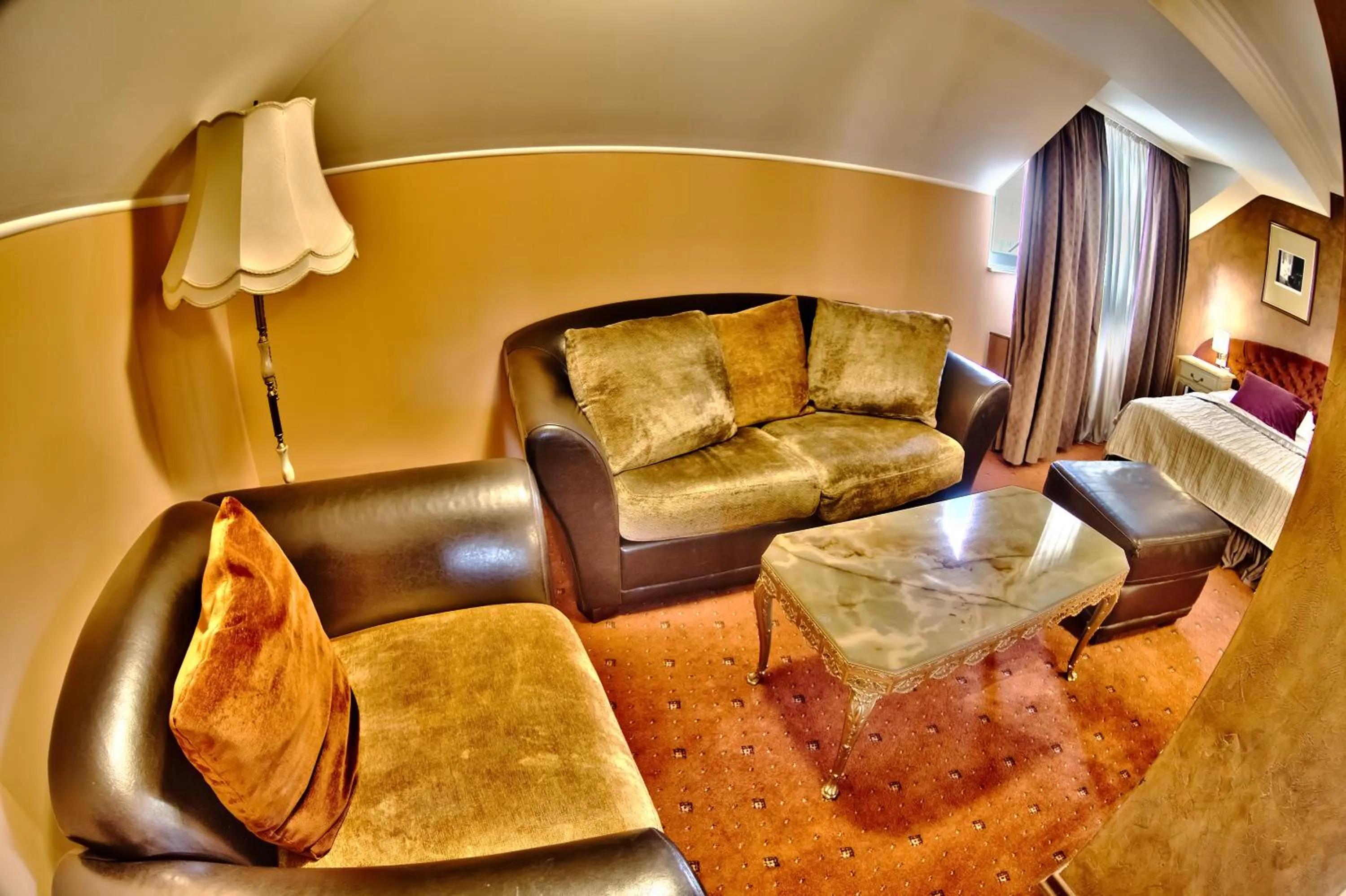 Seating area in Meg-Lozenetz Hotel