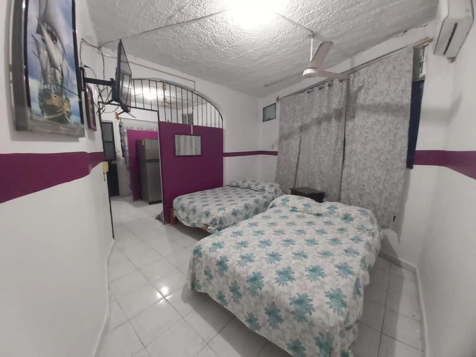 Bed in Hotel Ayalamar Manzanillo