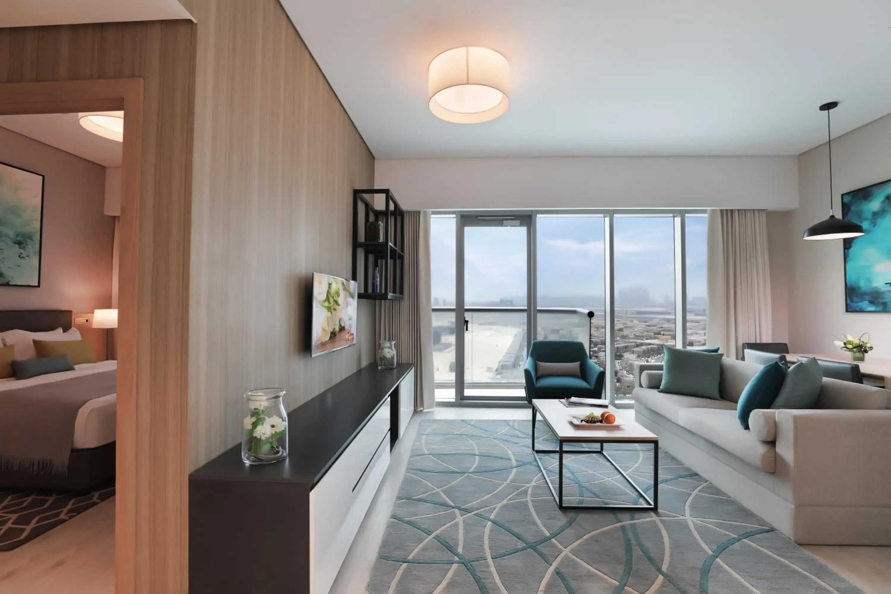 Living room, Seating Area in Millennium Executive Apartments Mont Rose