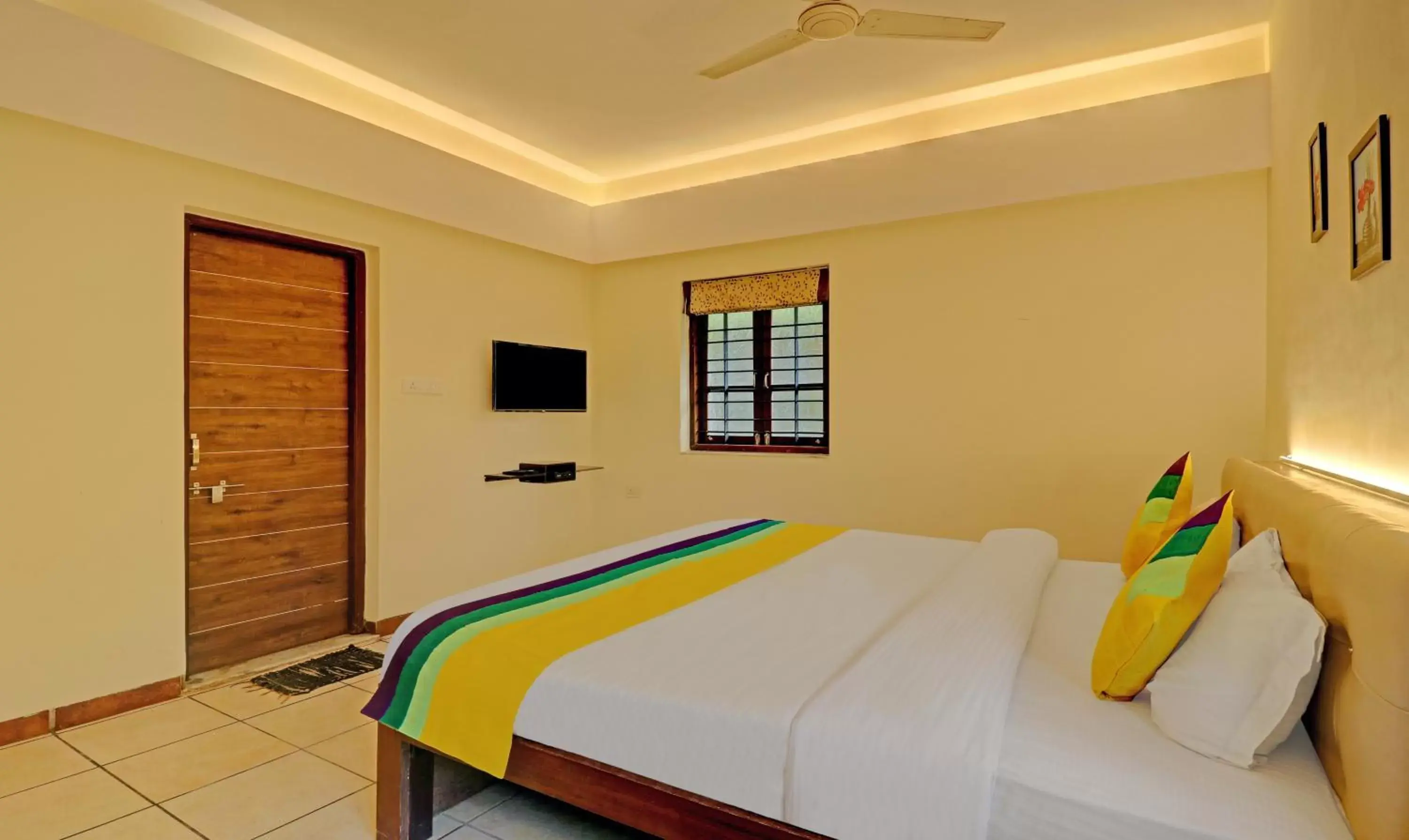 Bedroom, Bed in Itsy Hotels Vailankanni Natures Inn Bedroom, Bed in Itsy Hotels Vailankanni Natures Inn