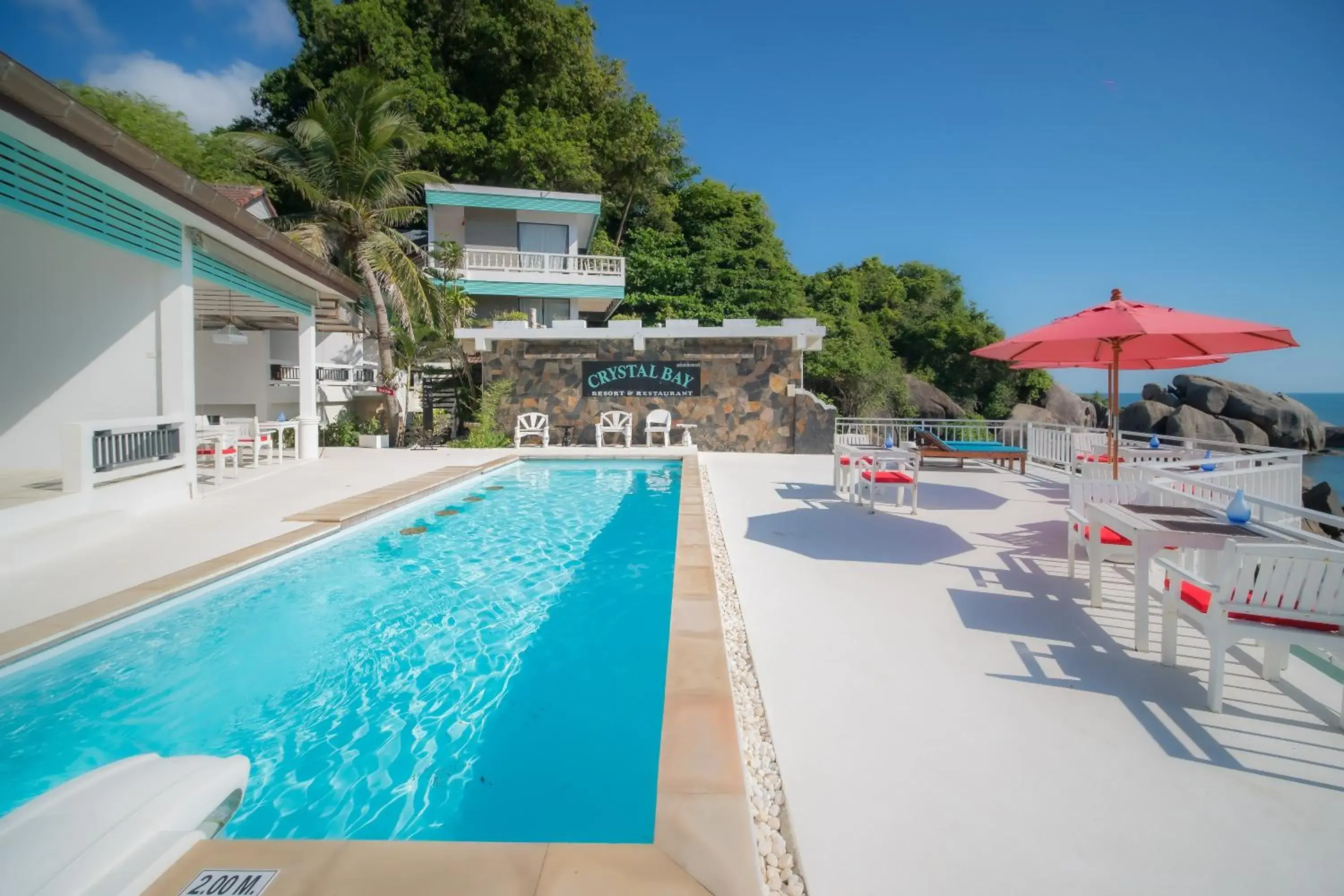 Balcony/Terrace, Swimming Pool in Crystal Bay Beach Resort