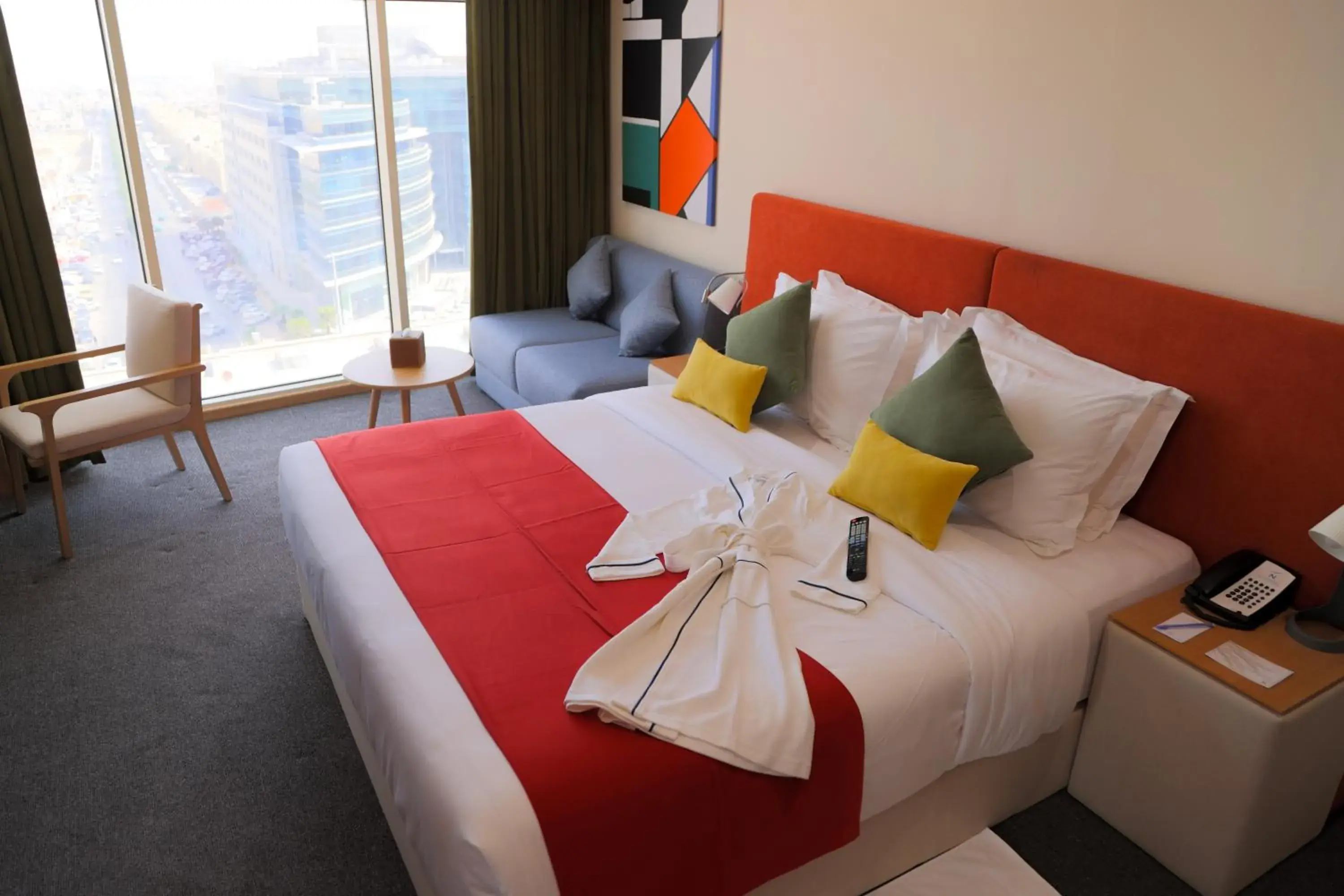 Bedroom, Bed in Novotel Suites Riyadh Dyar
