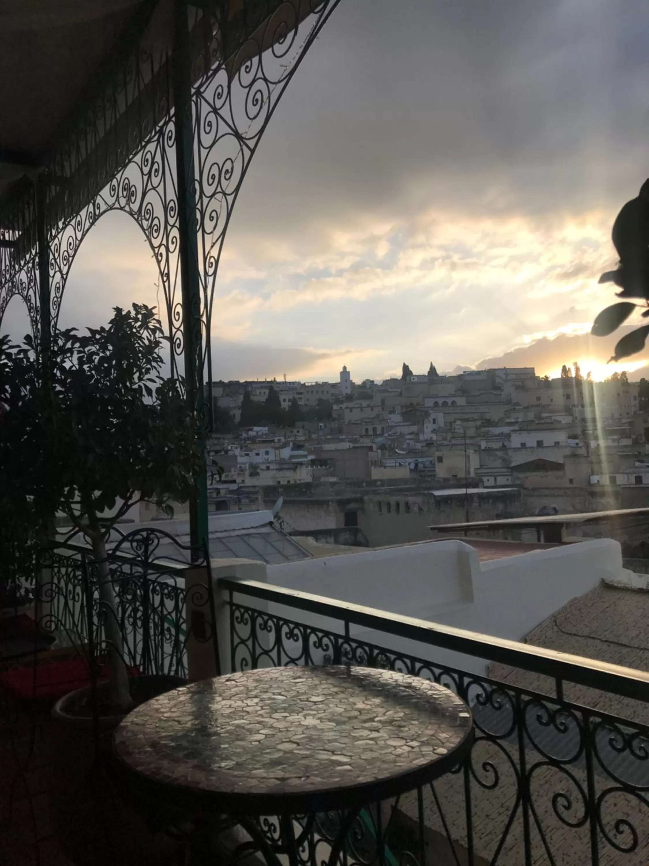 Balcony/Terrace in Riad Taj Salma