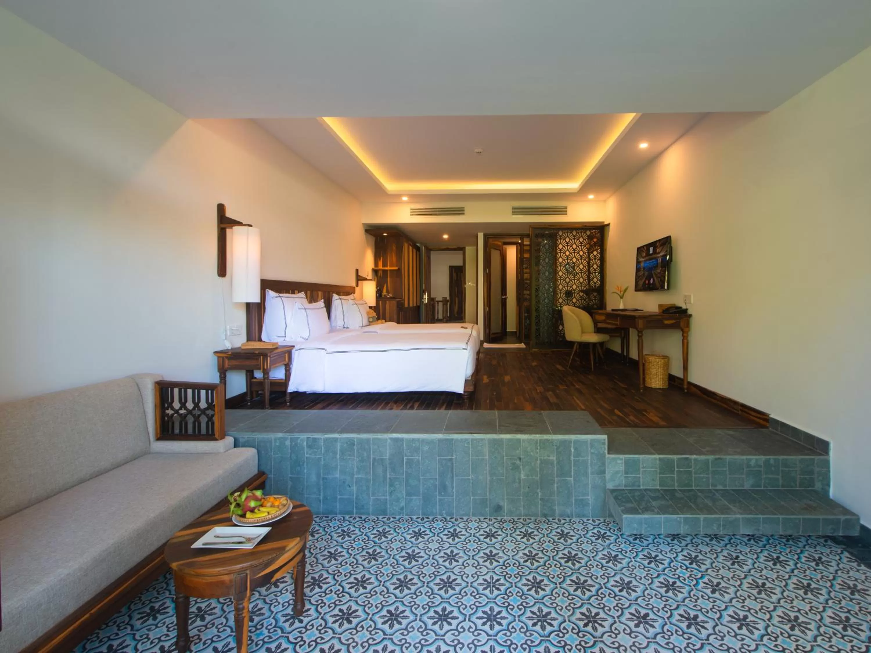 Bed in Alibu Resort Nha Trang