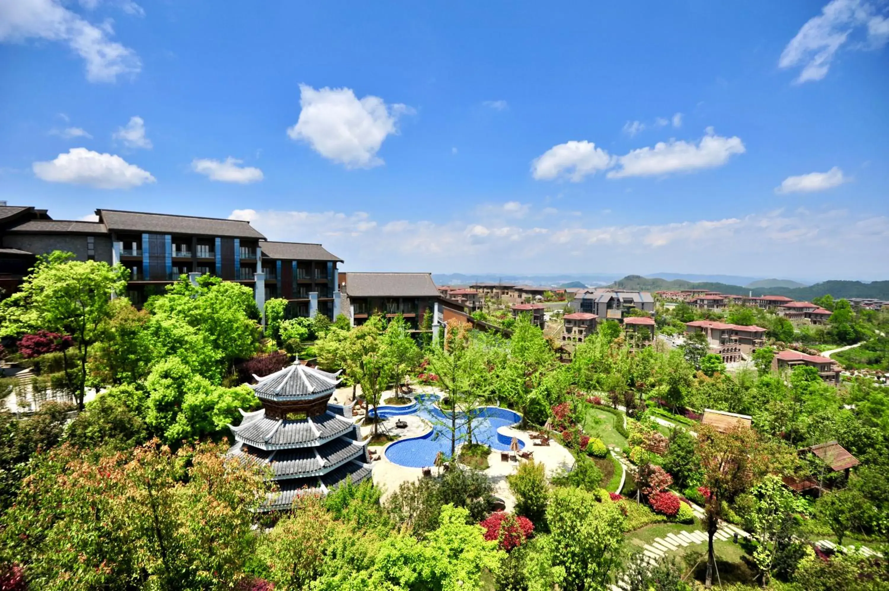 Bird's eye view, Pool View in Anantara Guiyang Resort