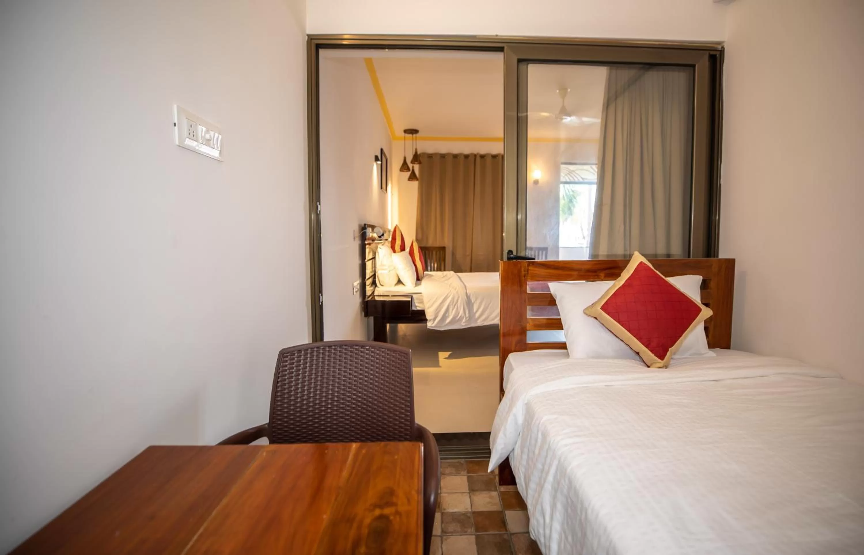 Bed in The Woodside Inn