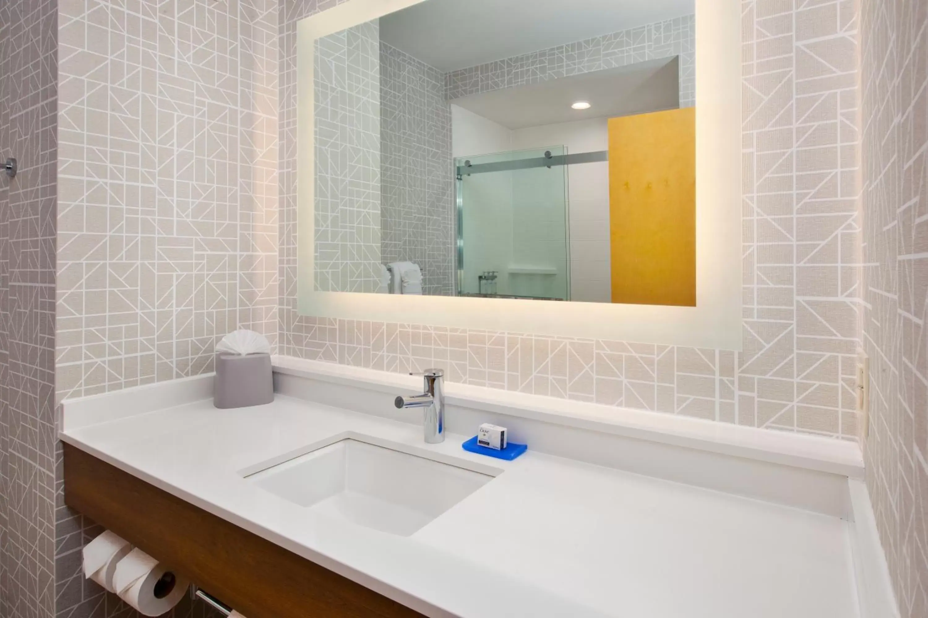 Bathroom in Holiday Inn Express Absecon-Atlantic City Area by IHG Bathroom in Holiday Inn Express Absecon-Atlantic City Area by IHG