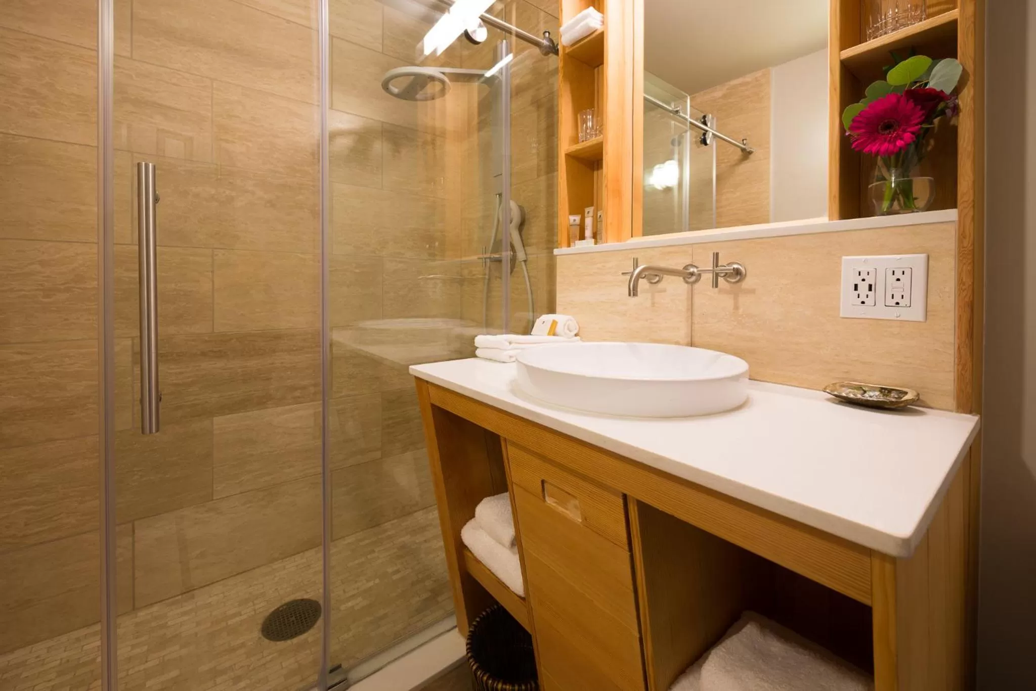Shower in Olema House at Point Reyes