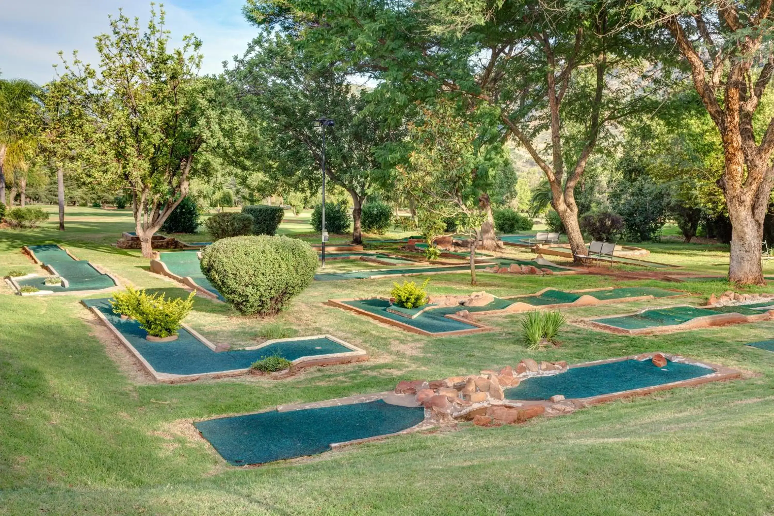 Minigolf, Pool View in ANEW Resort Hunters Rest Rustenburg