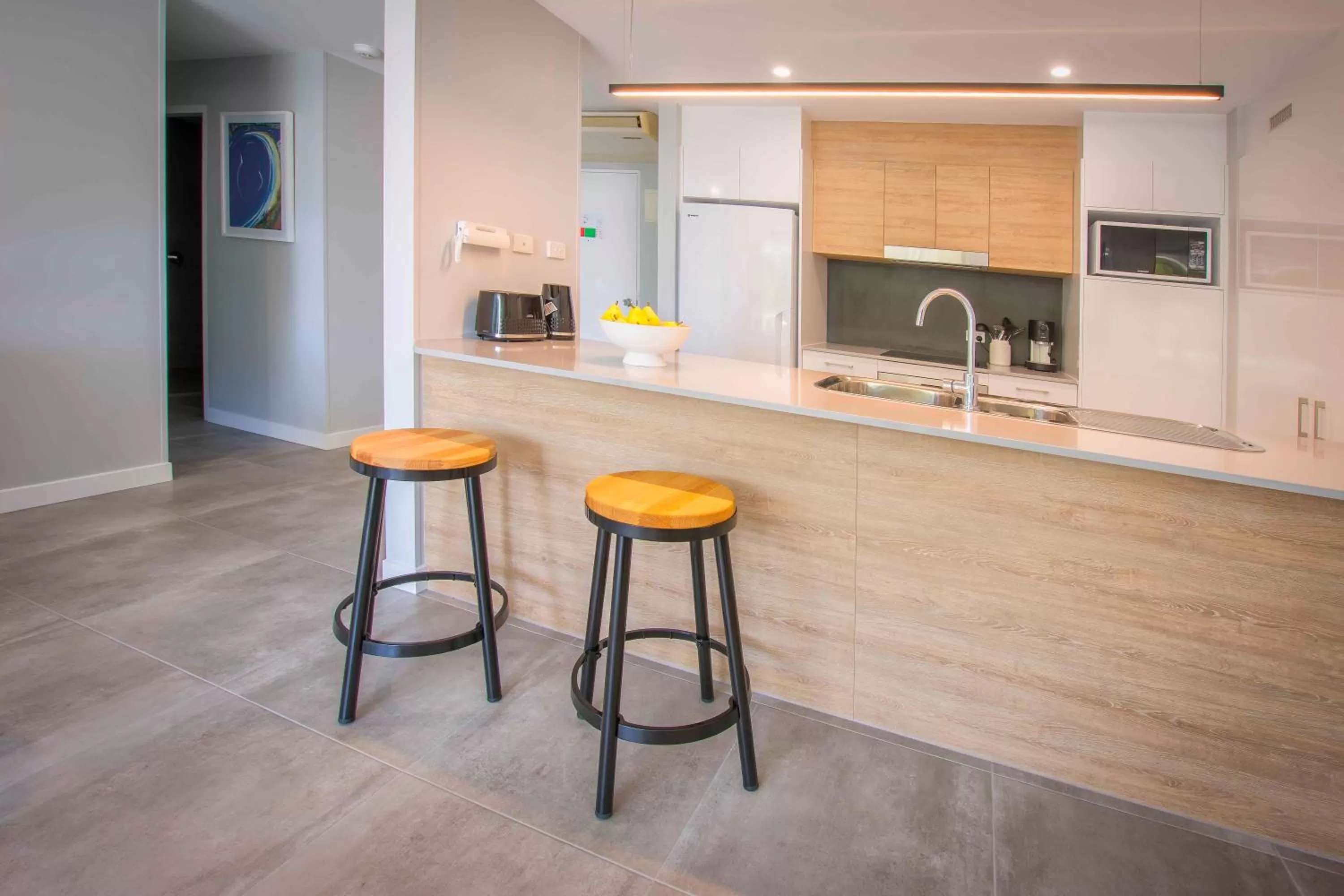 Kitchen or kitchenette in 84 The Spit Holiday Apartments