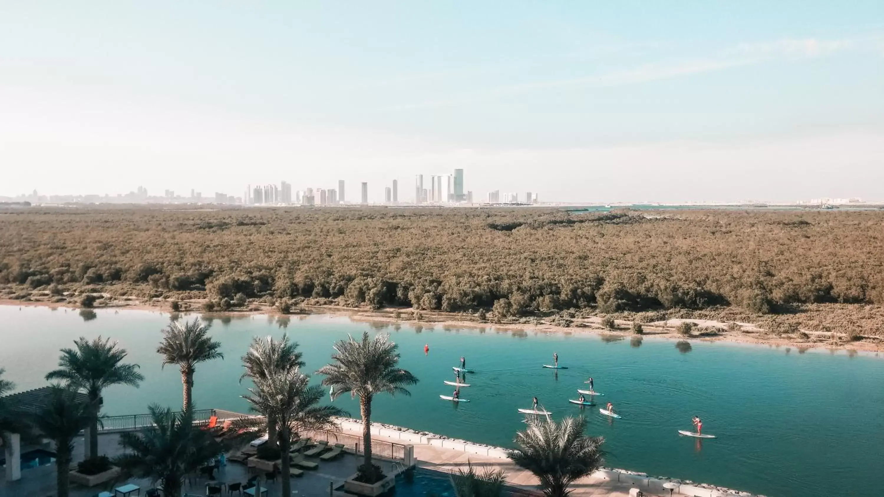 Lake view in Anantara Eastern Mangroves Abu Dhabi