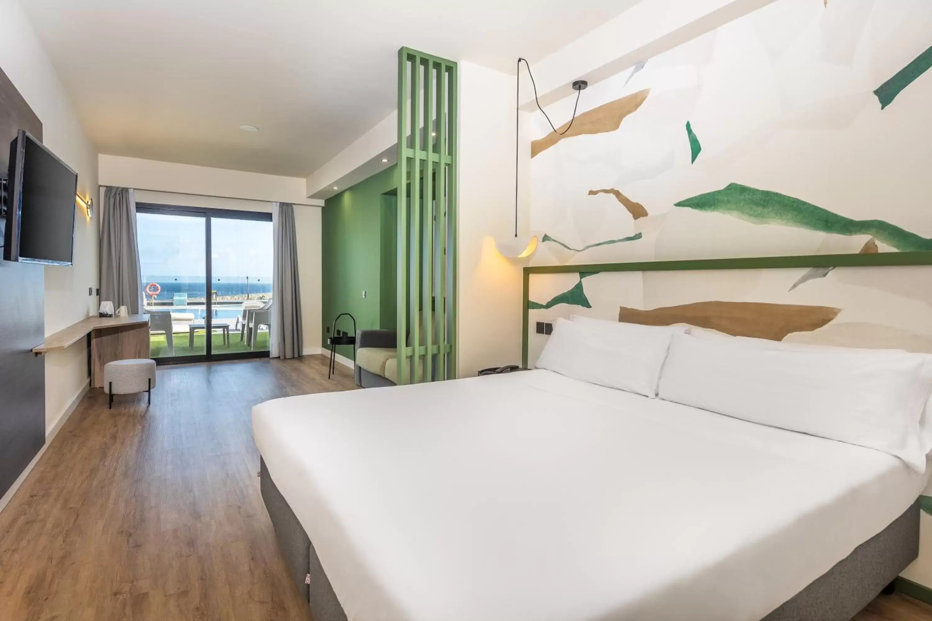 Balcony/Terrace, Bed in Occidental Roca Negra - Adults Only Balcony/Terrace, Bed in Occidental Roca Negra - Adults Only