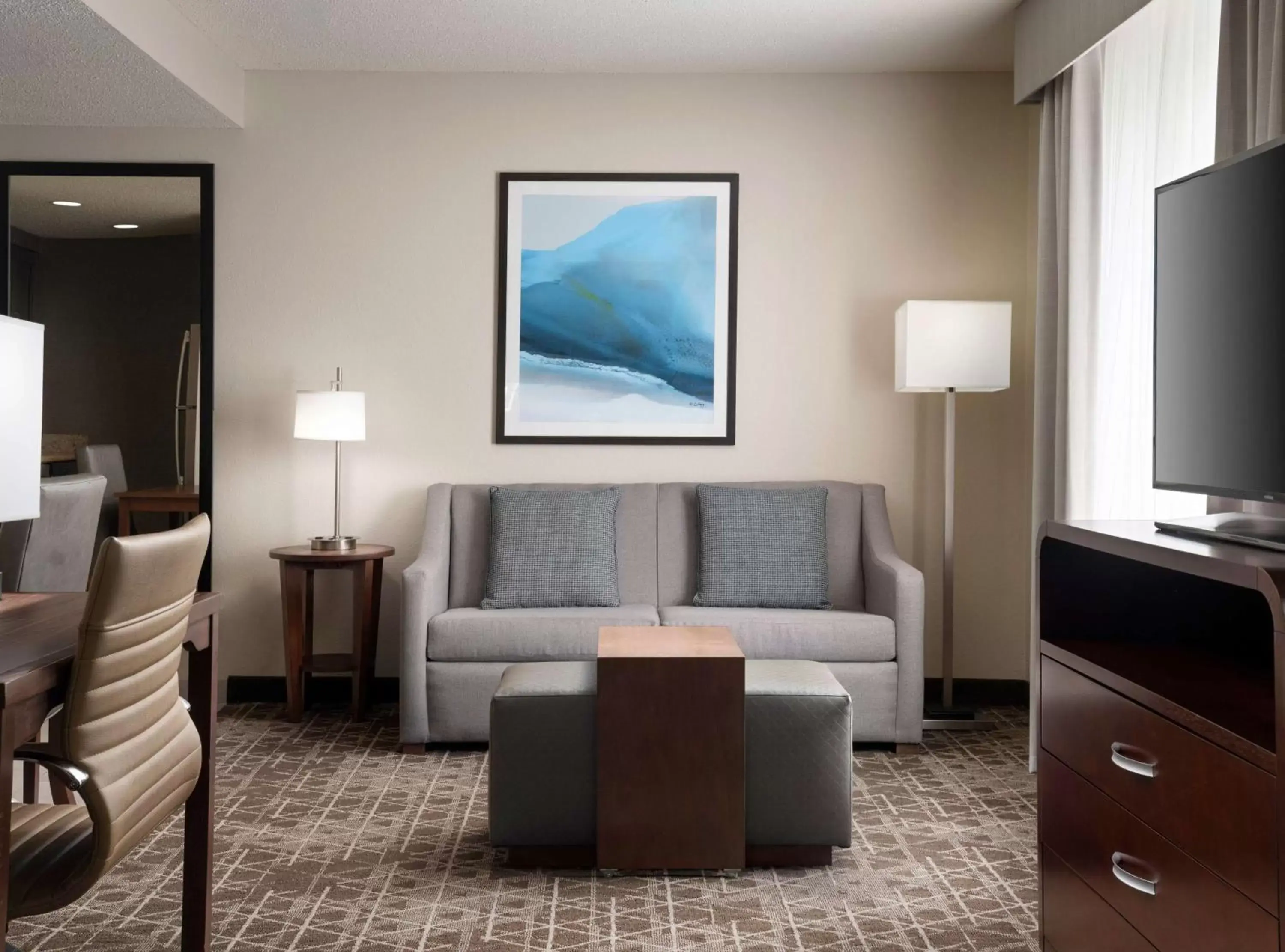 Living room, Seating Area in Homewood Suites by Hilton Somerset