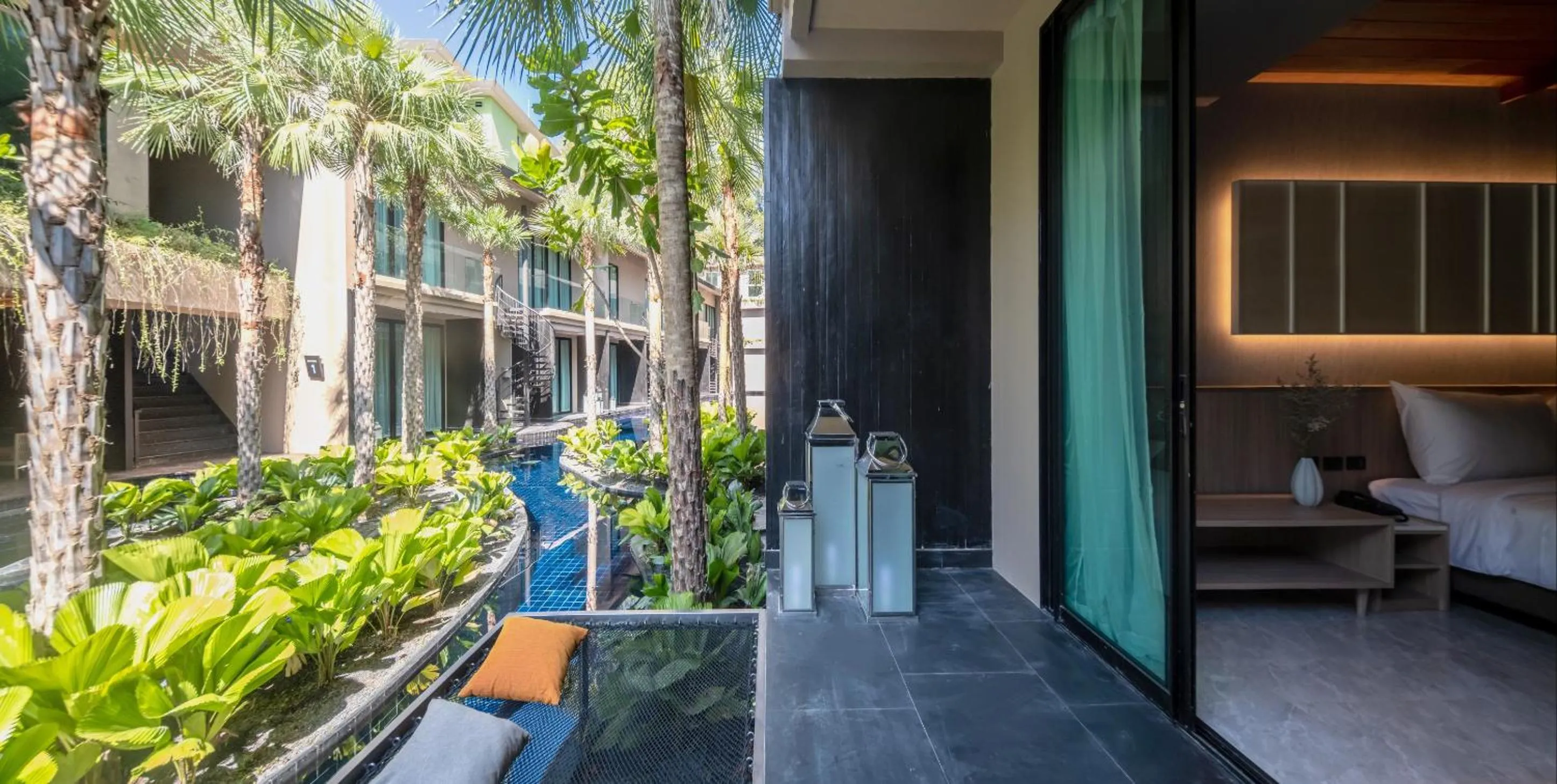 Bed in Areca Resort and Spa