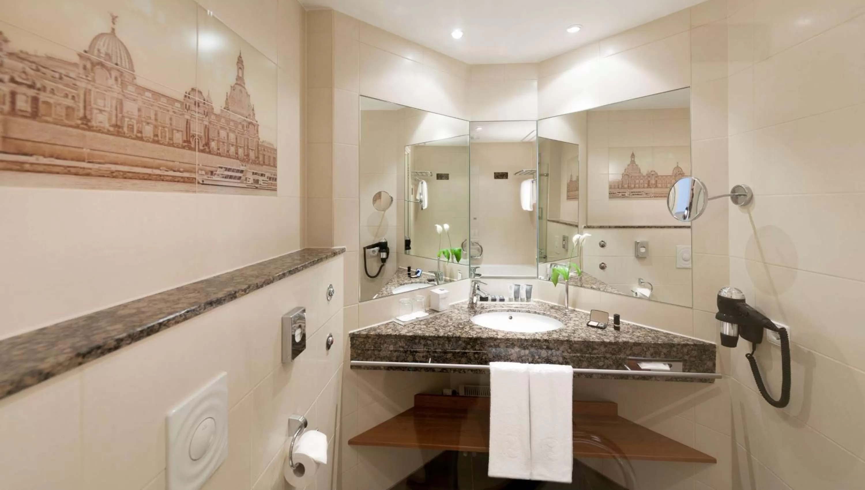 Bathroom in Dorint Hotel Dresden