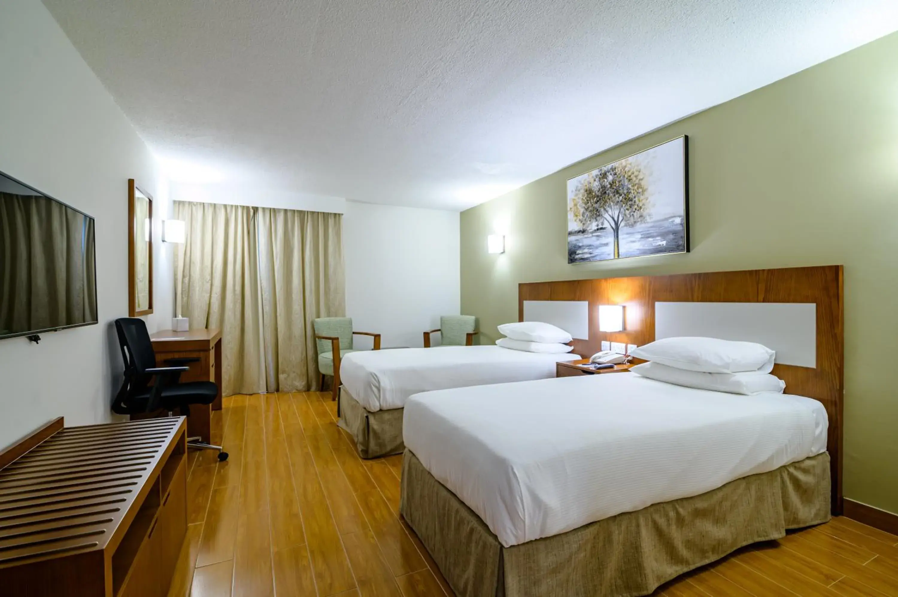 Bed in Dhafra Beach Hotel