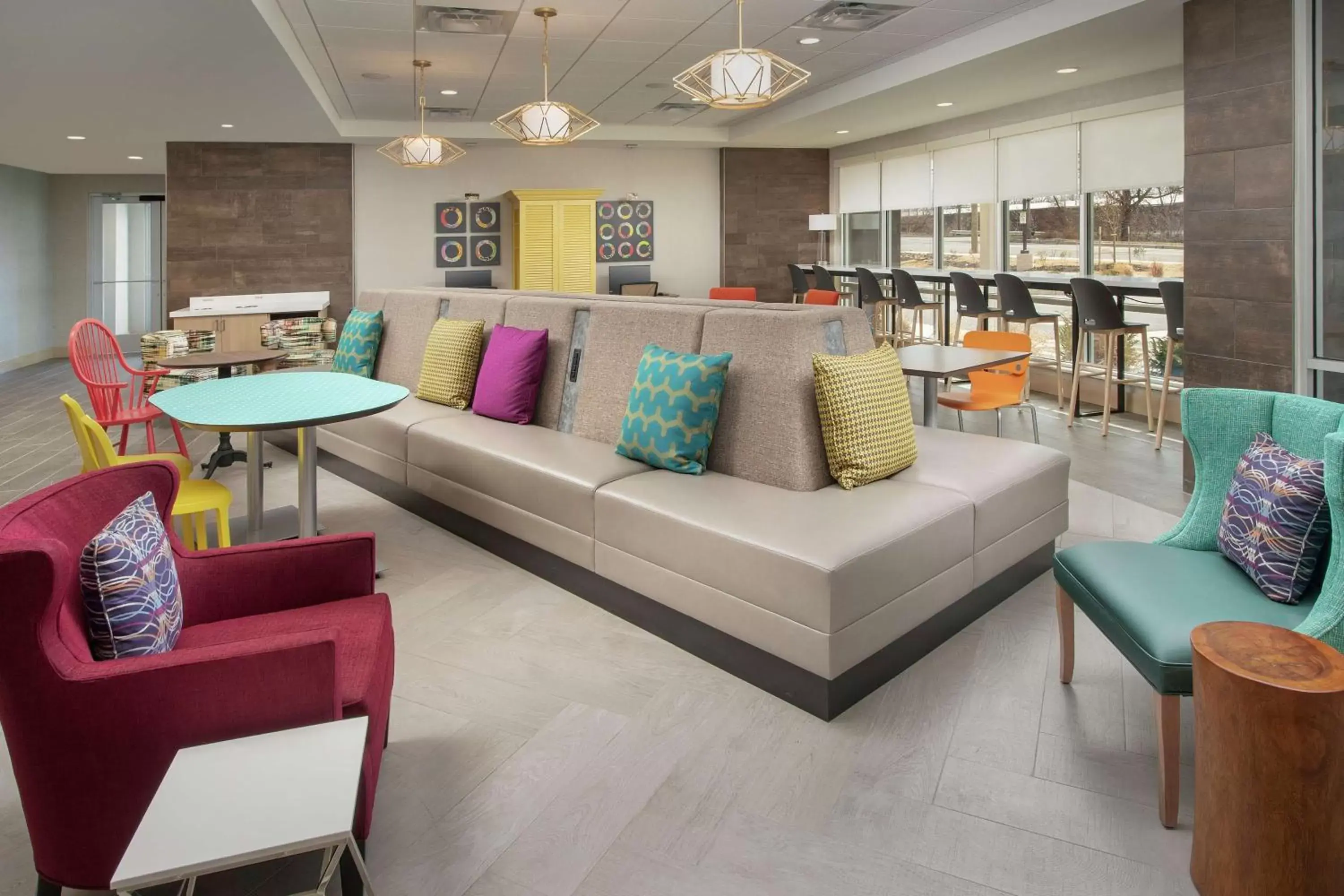 Lobby or reception in Home2 Suites By Hilton Edison Lobby or reception in Home2 Suites By Hilton Edison