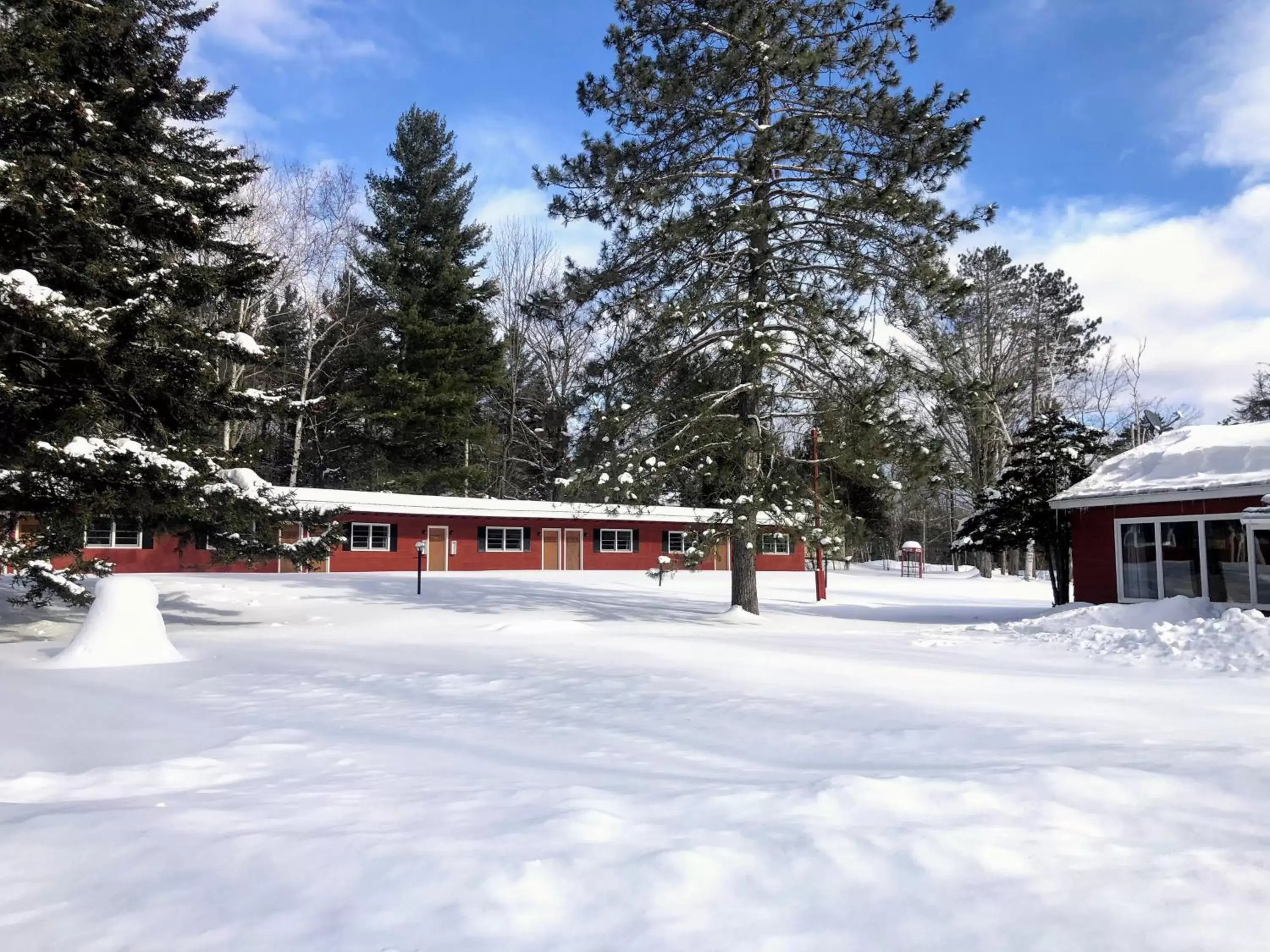 Property building, Winter in The Lorca Adirondacks Motel