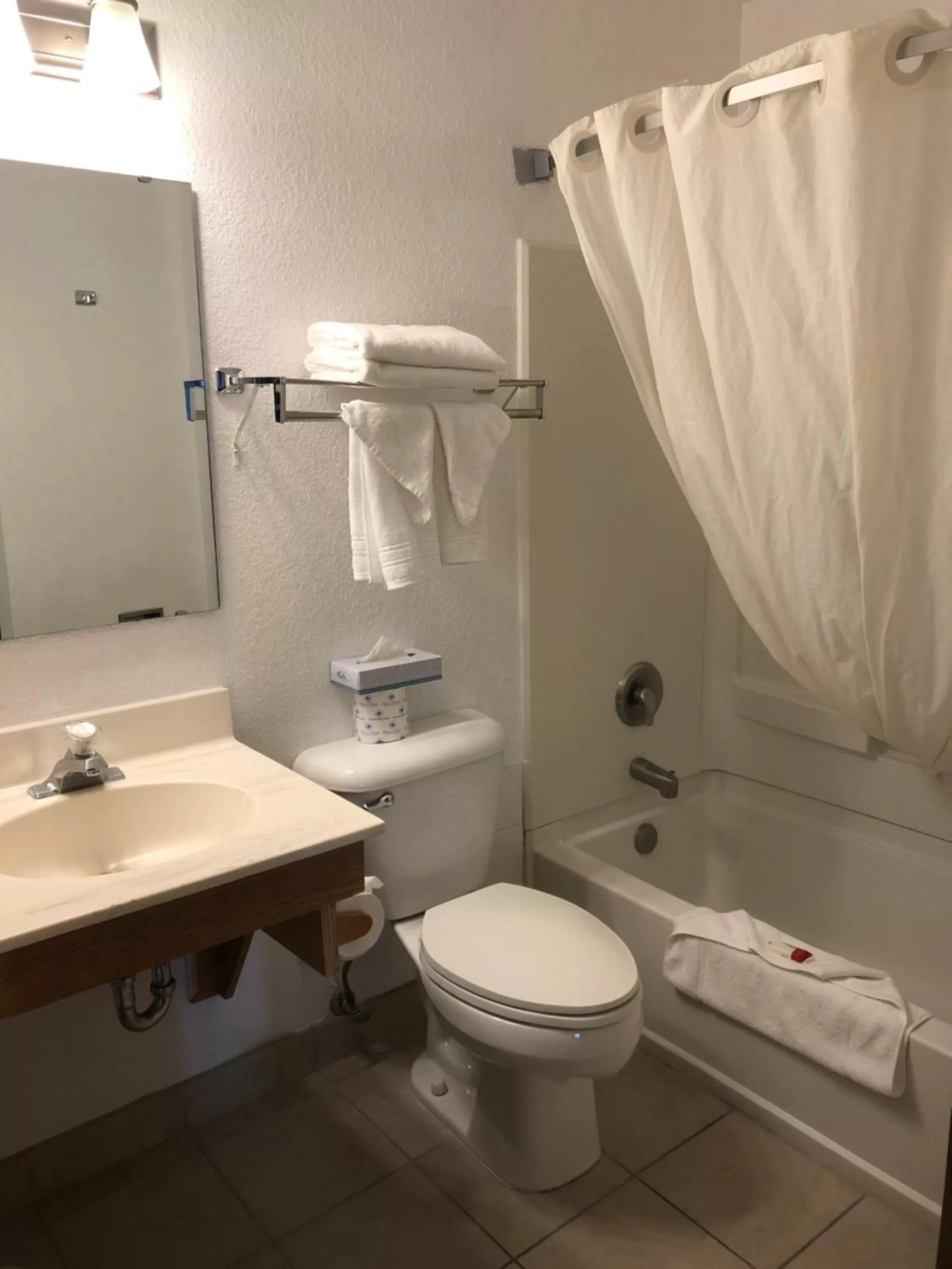 Bathroom in Super 8 by Wyndham The Dalles OR