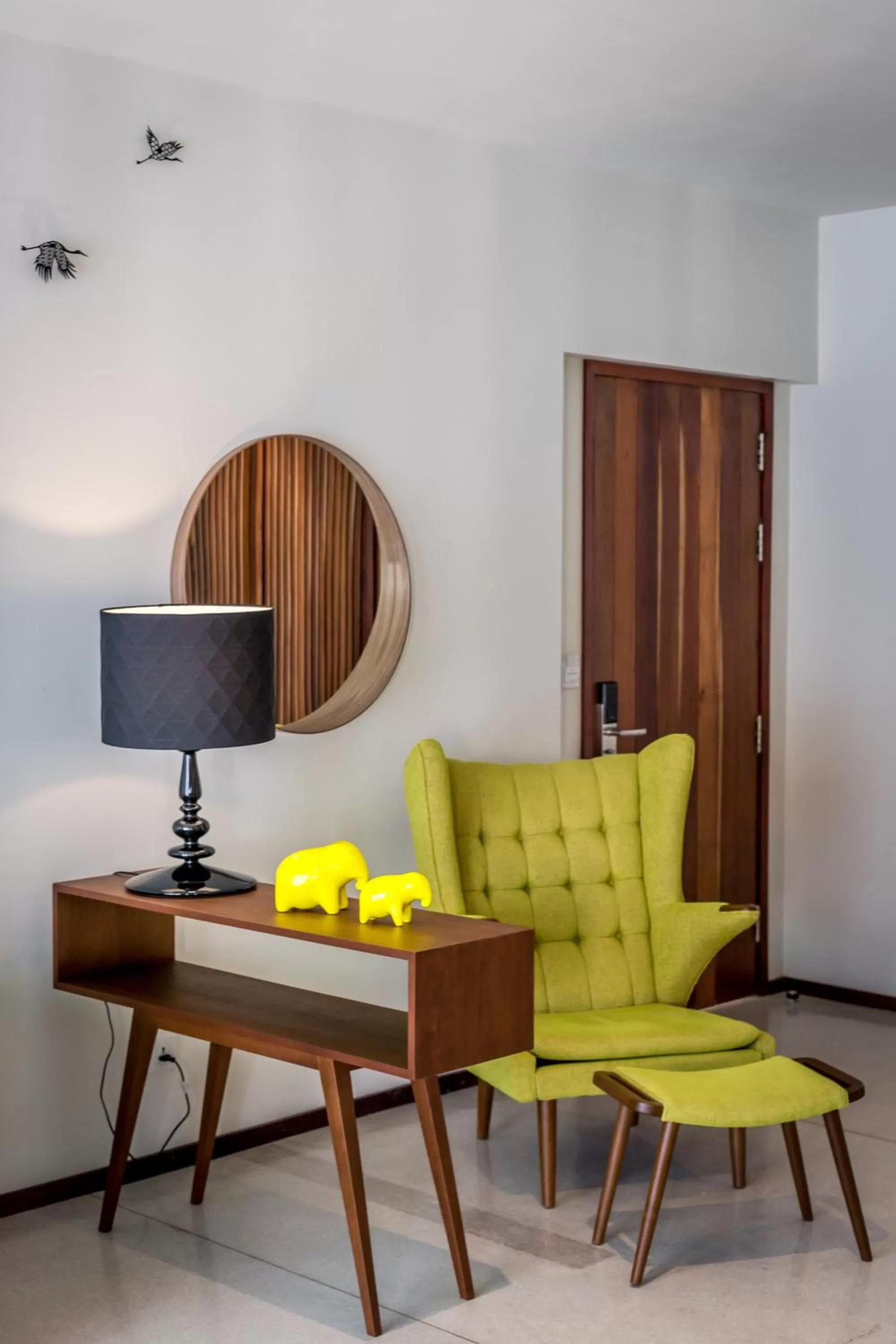 Text overlay in The Aviary Hotel