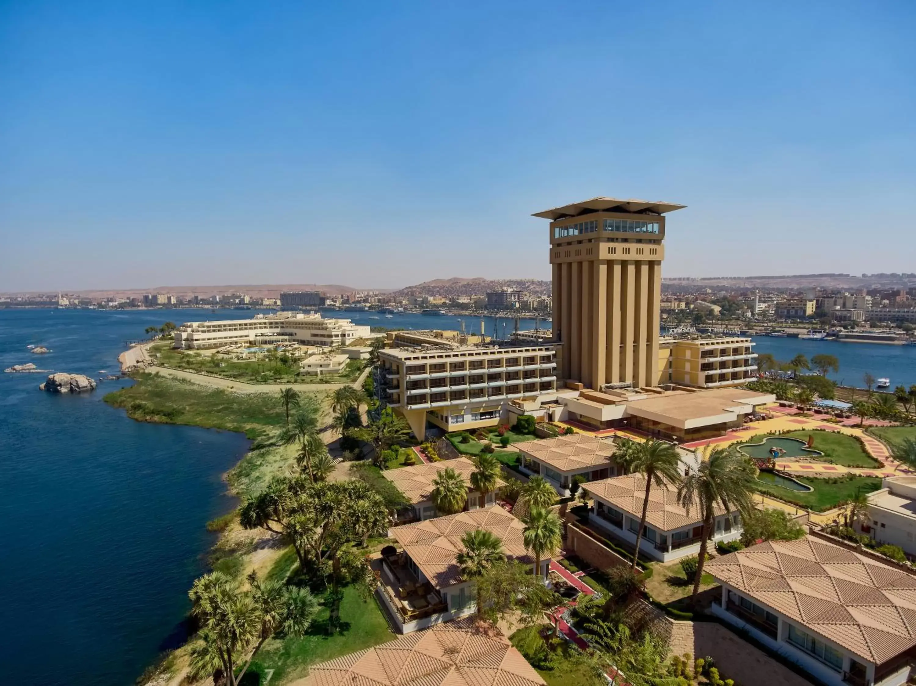 View (from property/room), Bird's-eye View in Mövenpick Resort Aswan