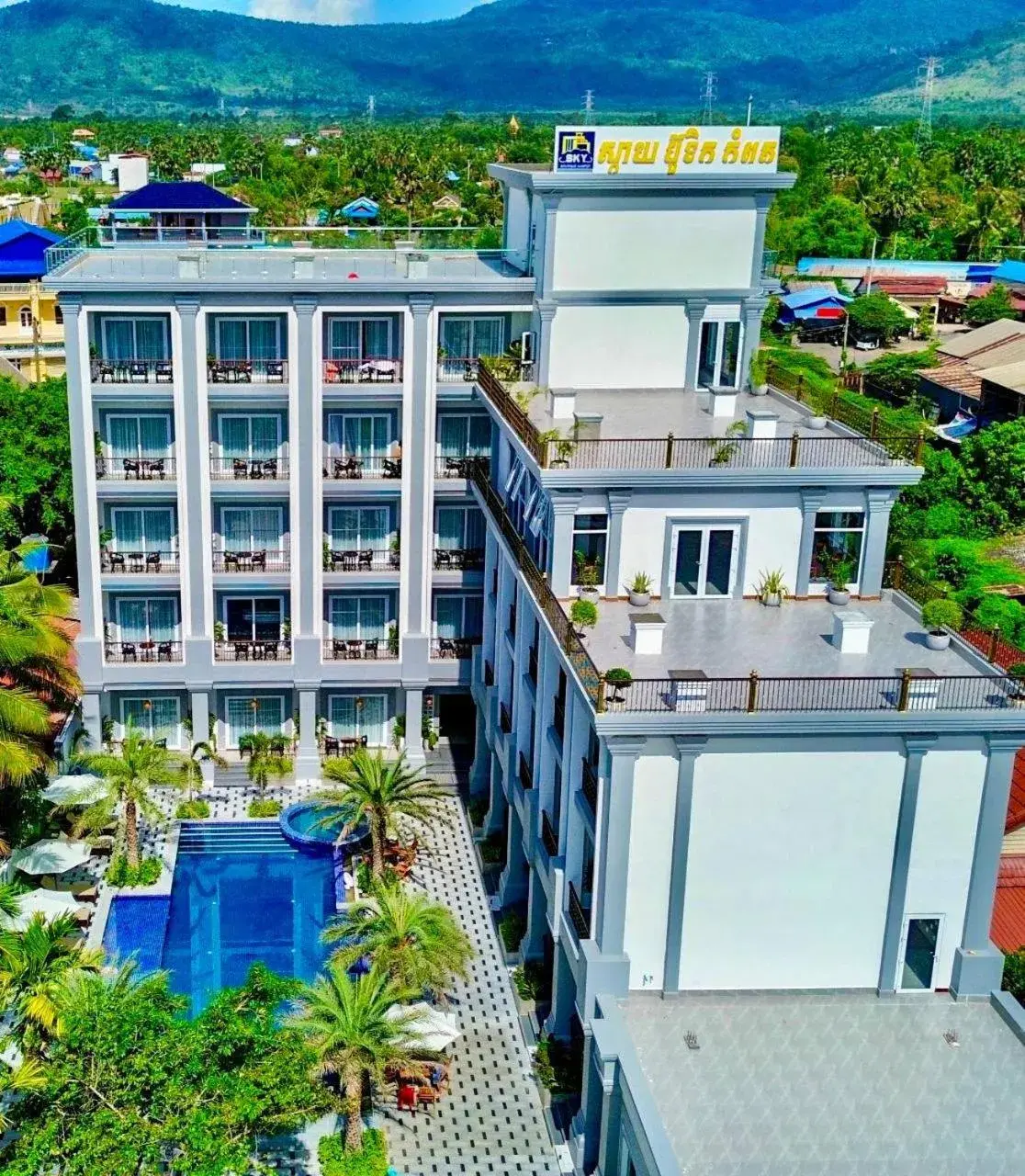 Property building, Pool View in Sky Boutique Kampot