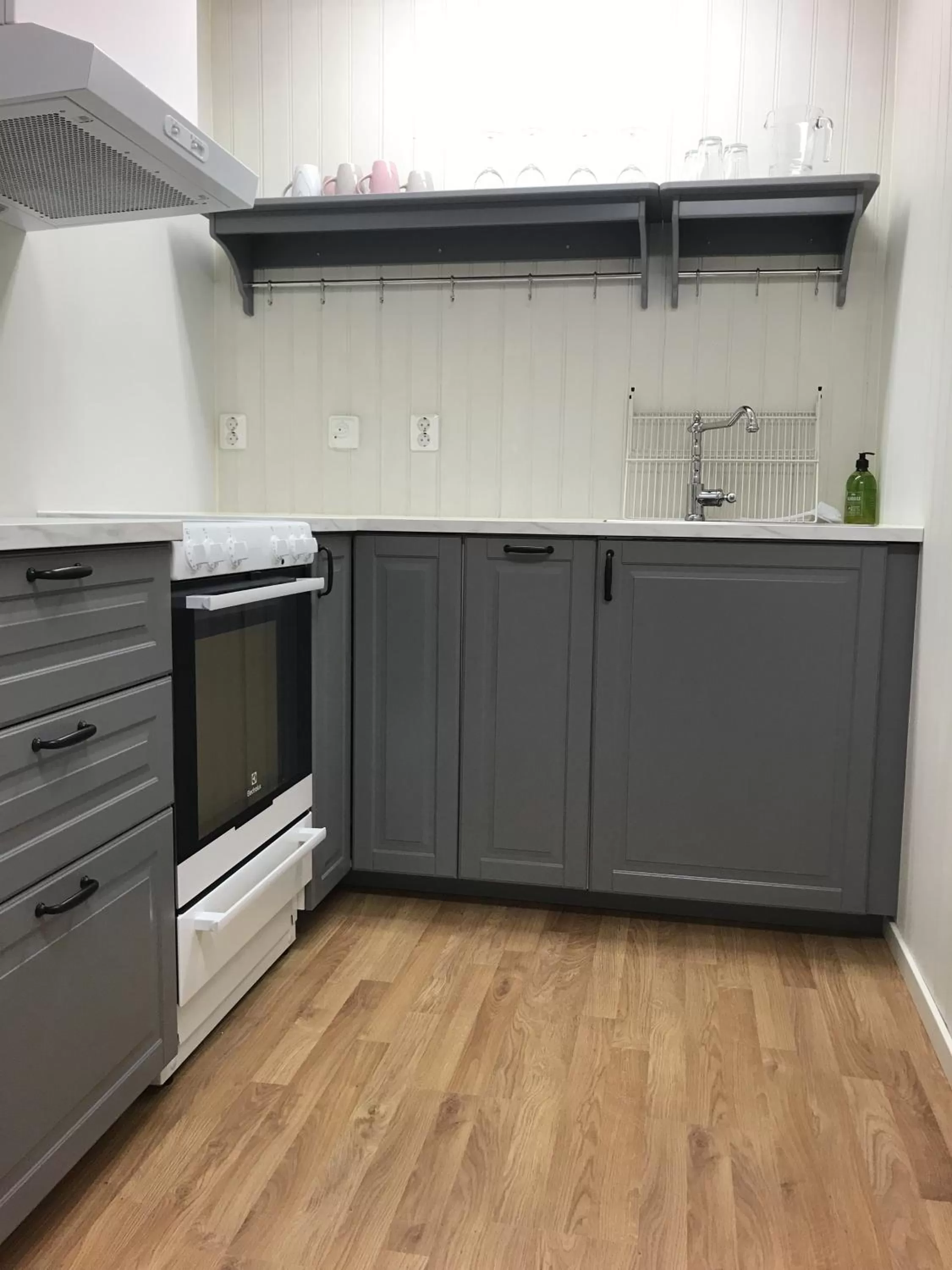 Kitchen or kitchenette in Ölands Yoga Studio & Islandshästar, Stugor & Rum