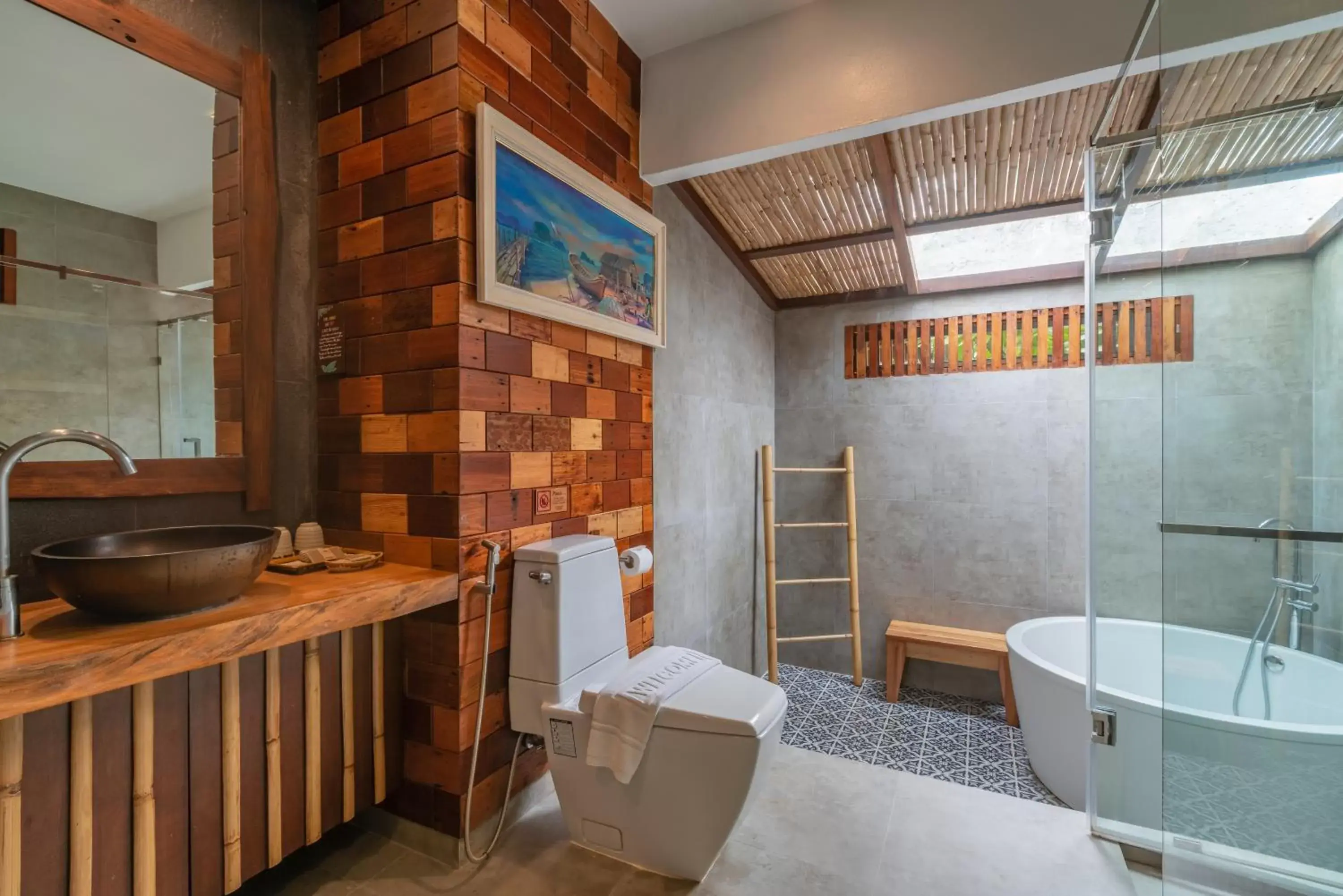 Bathroom in Ban Sainai Resort- SHA Extra Plus Aonang's Green Resort
